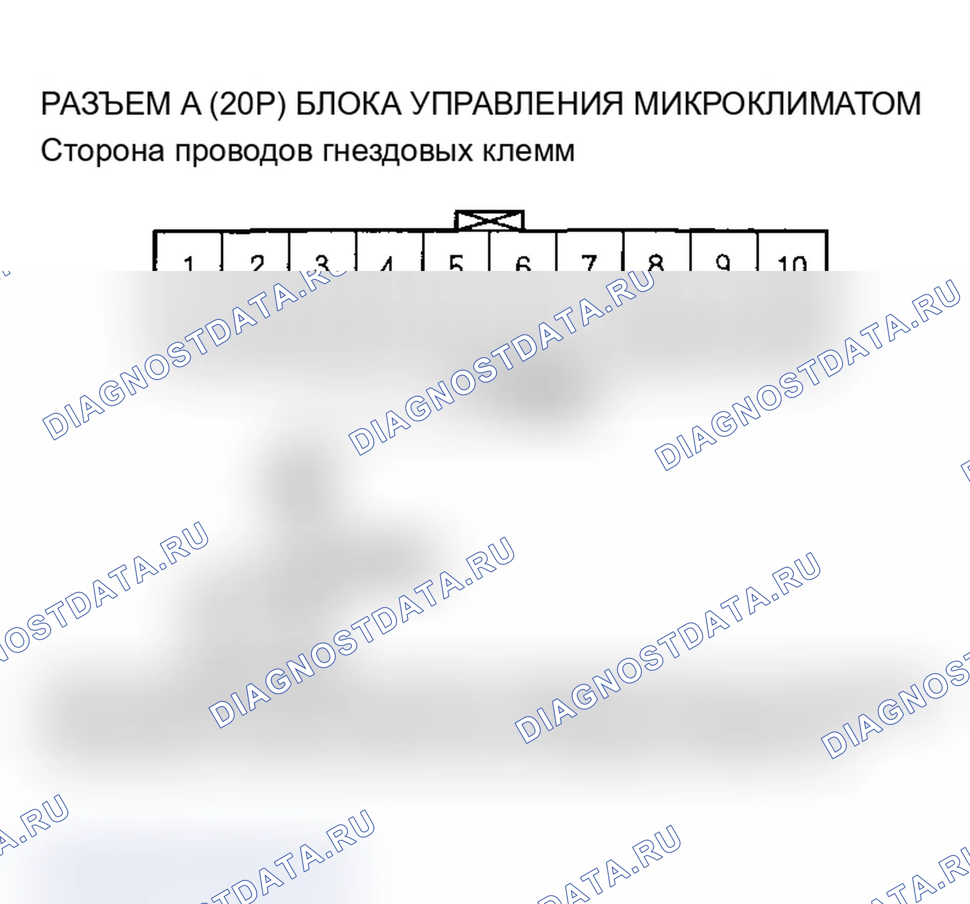 Рис. 24: Индикатор A расшифровка кода ошибки B1225 или расшифровка кода ошибки: открыт в цепи датчика температуры в автомобиле. Acura TL III