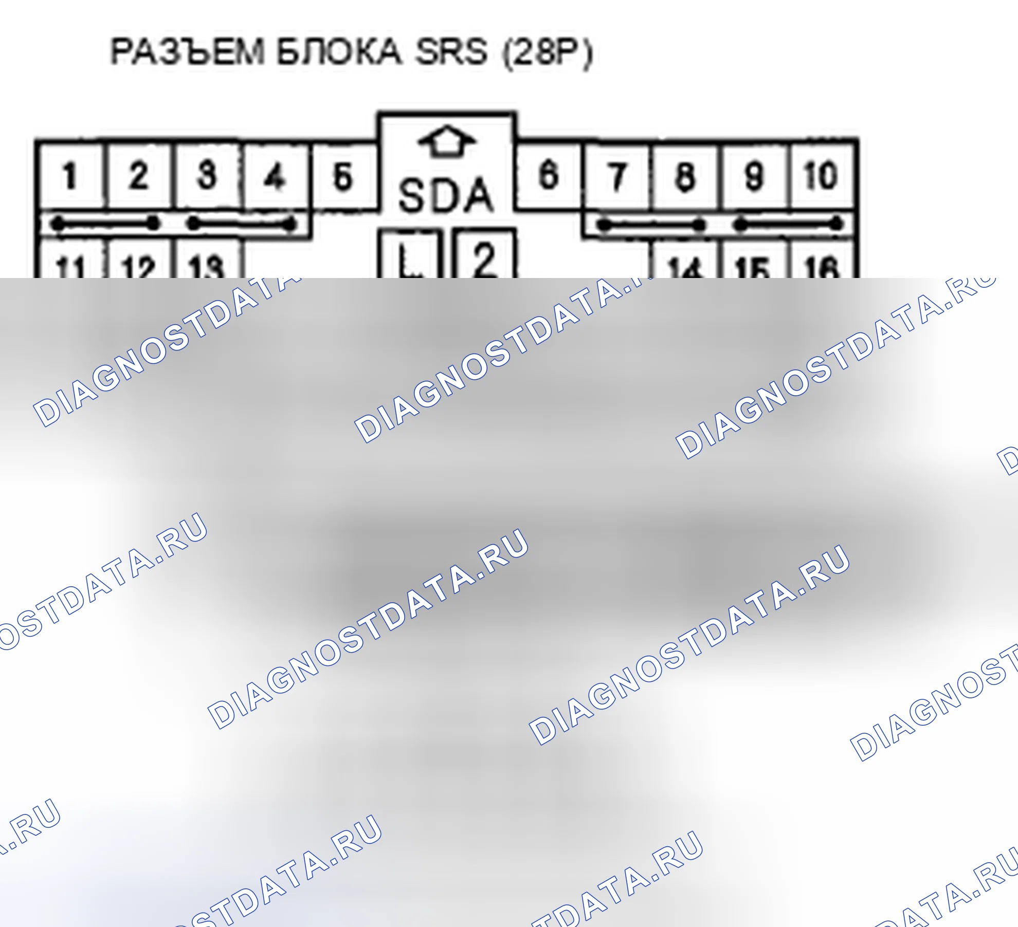 Рис. 207: расшифровка кода ошибки 92-2x (" x " может быть от 0 до 9 или от A до F): Открыто или коротко на массу в подушке безопасности пассажира. Acura CSX I
