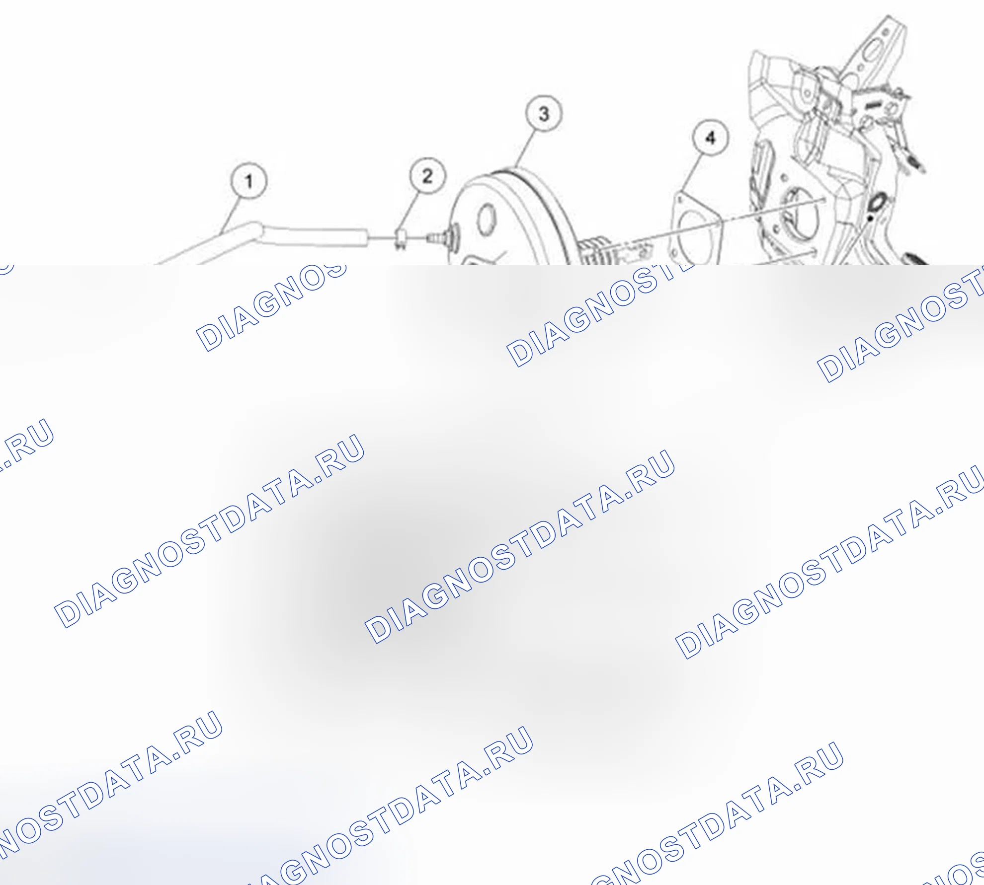 Рис. 14: Усилитель тормозов. Ford Fiesta Mk6