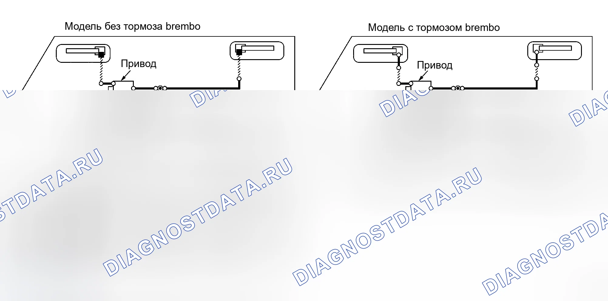 Рис. 85: Гидравлический контур. Honda Logo I