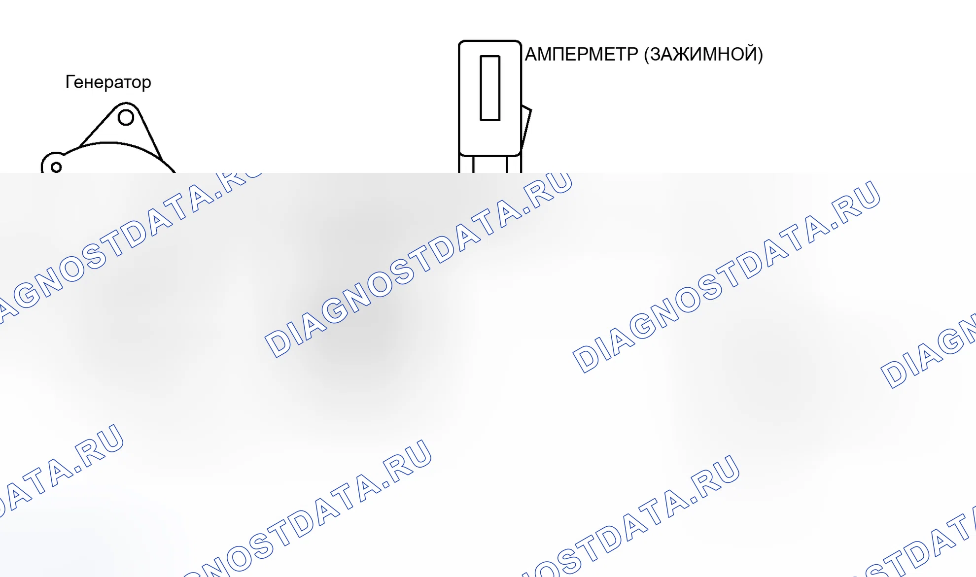 Рис. 26: ТЕСТ НА ПАДЕНИЕ НАПРЯЖЕНИЯ НА ВЫХОДНОЙ ЛИНИИ ГЕНЕРАТОРА. Mitsubishi Endeavor I