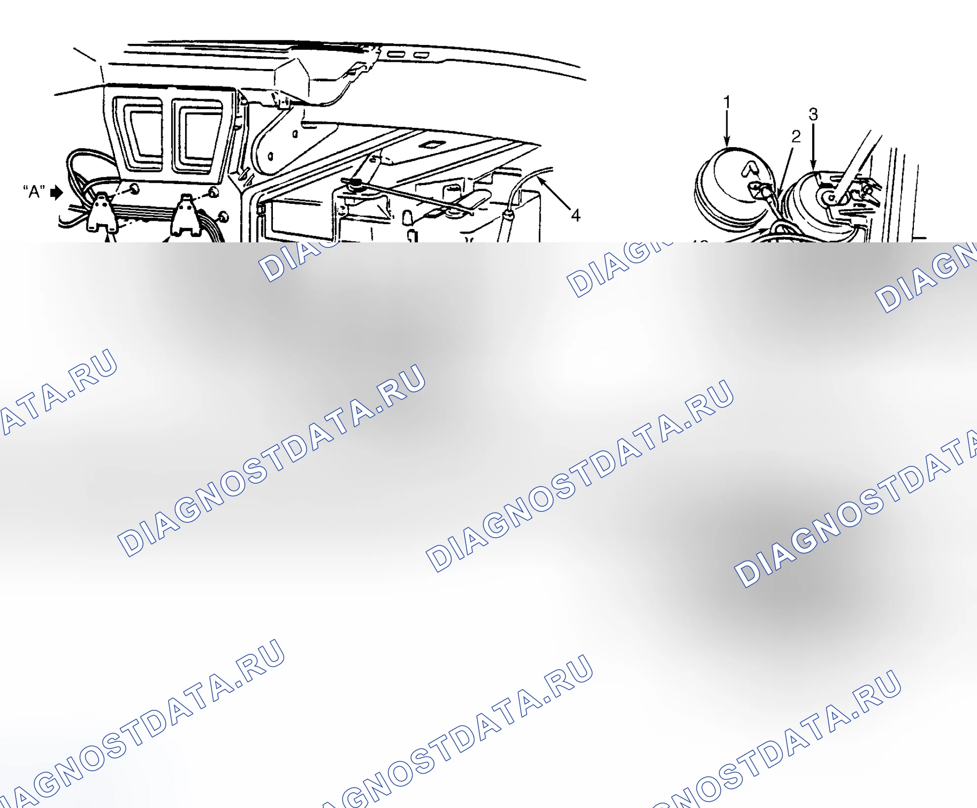 Рис. 7: Режим (распределение воздуха). Hyundai Trajet I рестайлинг