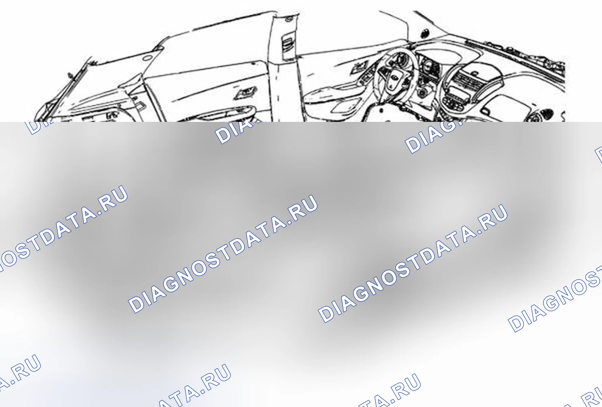 Рис. 2: Замена ковра панели пола (Trax). Buick Encore I