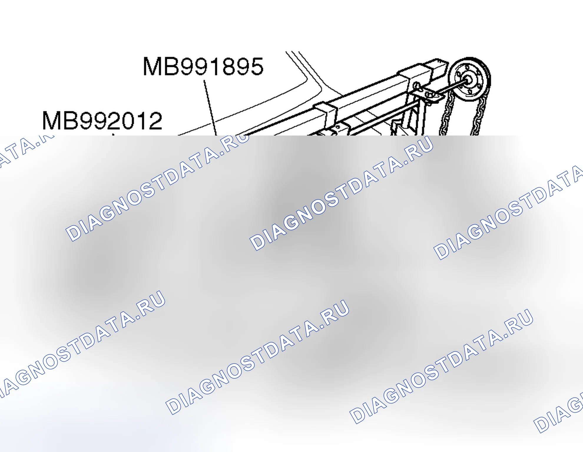 Рис. 13: < < E > > СНЯТИЕ ПОДВЕСКИ ДВИГАТЕЛЯ. Mitsubishi Endeavor I