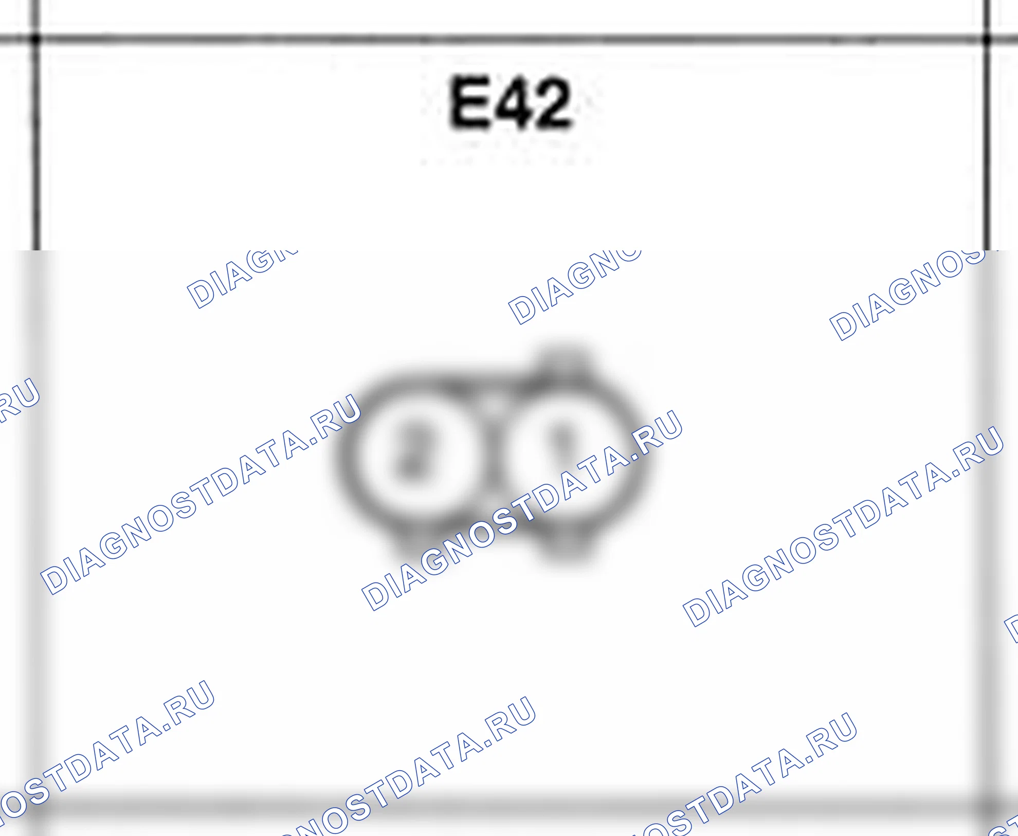 Распиновка разъёма E42 — жгута двигателя. Hyundai Atos MX