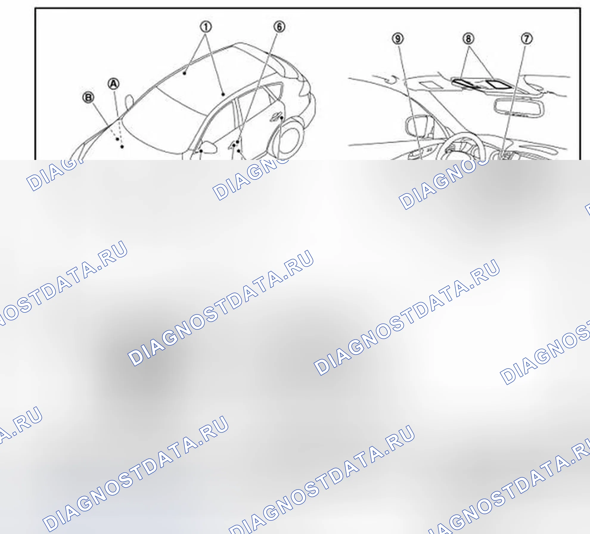 Рис. 29: Расположение компонентов. Infiniti EX35 I