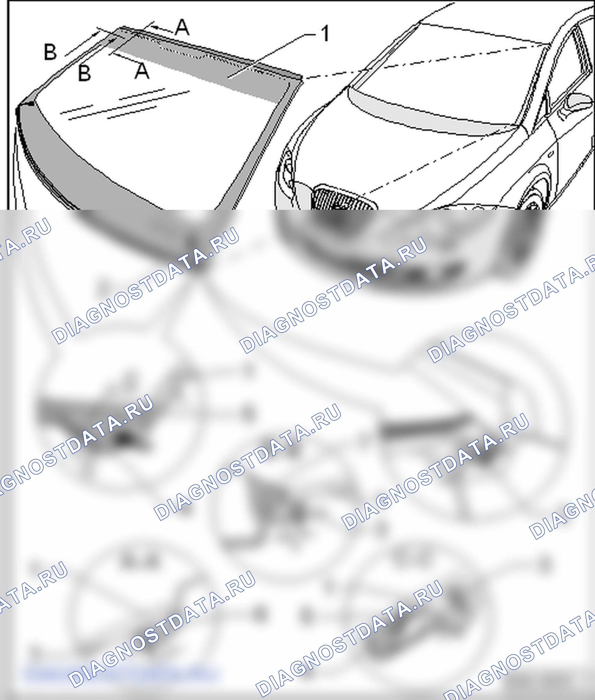 Вклеенные стёкла (Кузов, наружные арматурные работы). SEAT Leon Ii