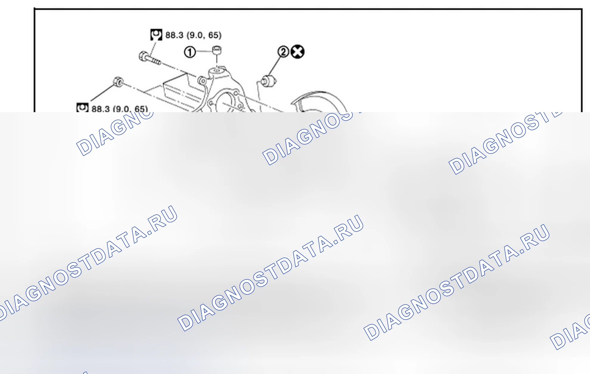 Рис. 41: Разнесенный вид. Infiniti FX35 II рестайлинг