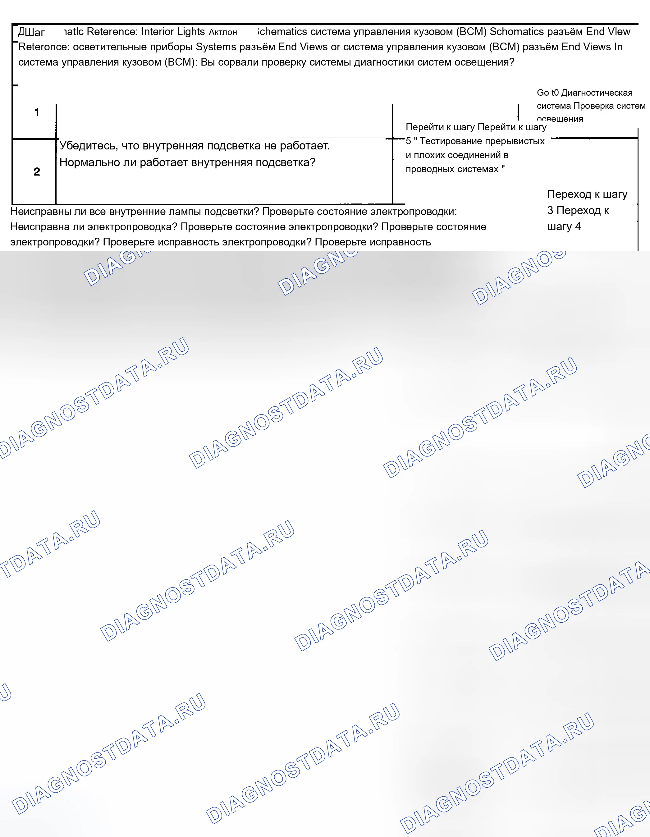 Рис. 226: Внутренняя подсветка не работает. Chevrolet Silverado 1500 HD 
