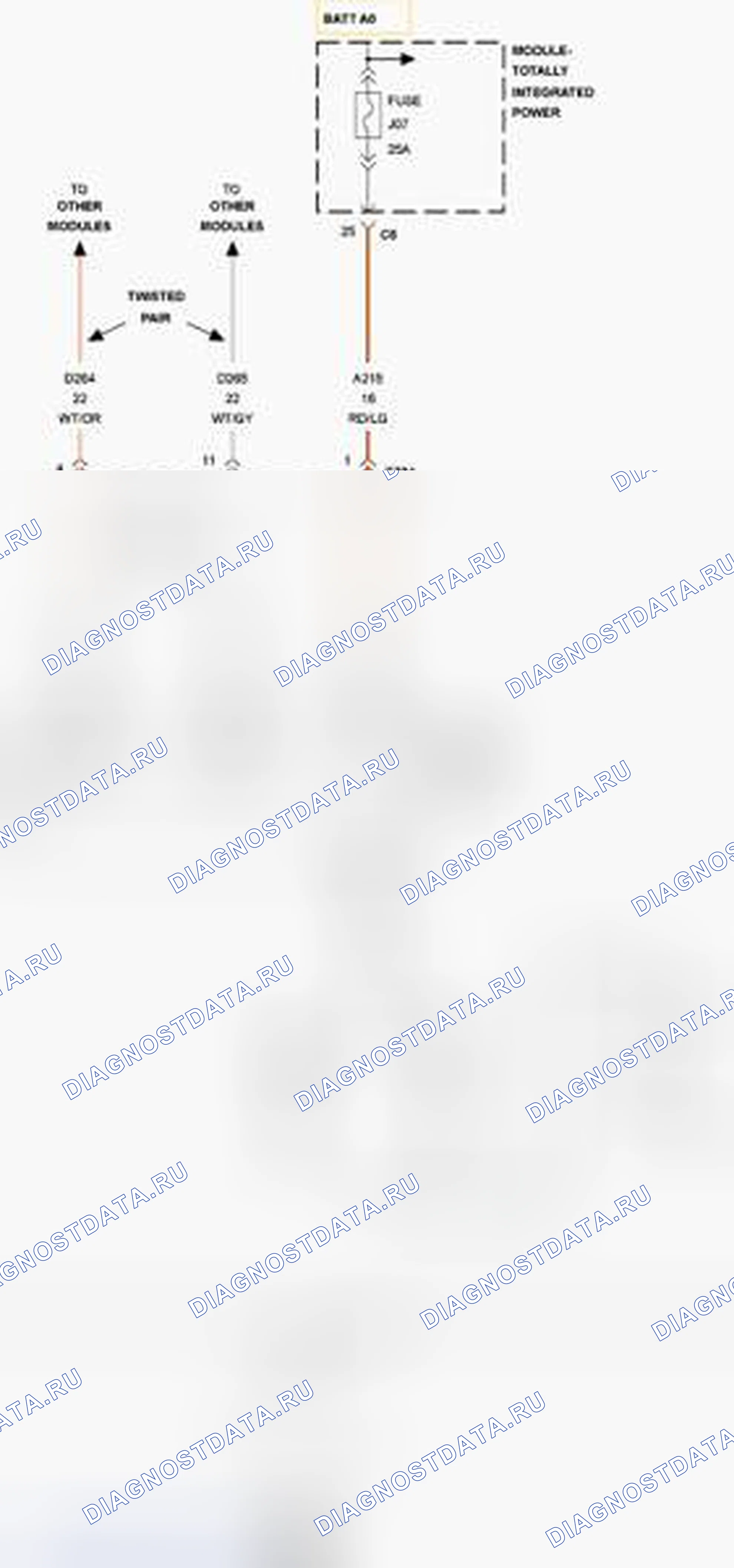 Рис. 485: ОТСУТСТВИЕ ОТВЕТА ОТ DDM (DMLF) (МОДУЛЬ ДВЕРИ ВОДИТЕЛЯ). RAM Cab & Chassis 3500 HD I