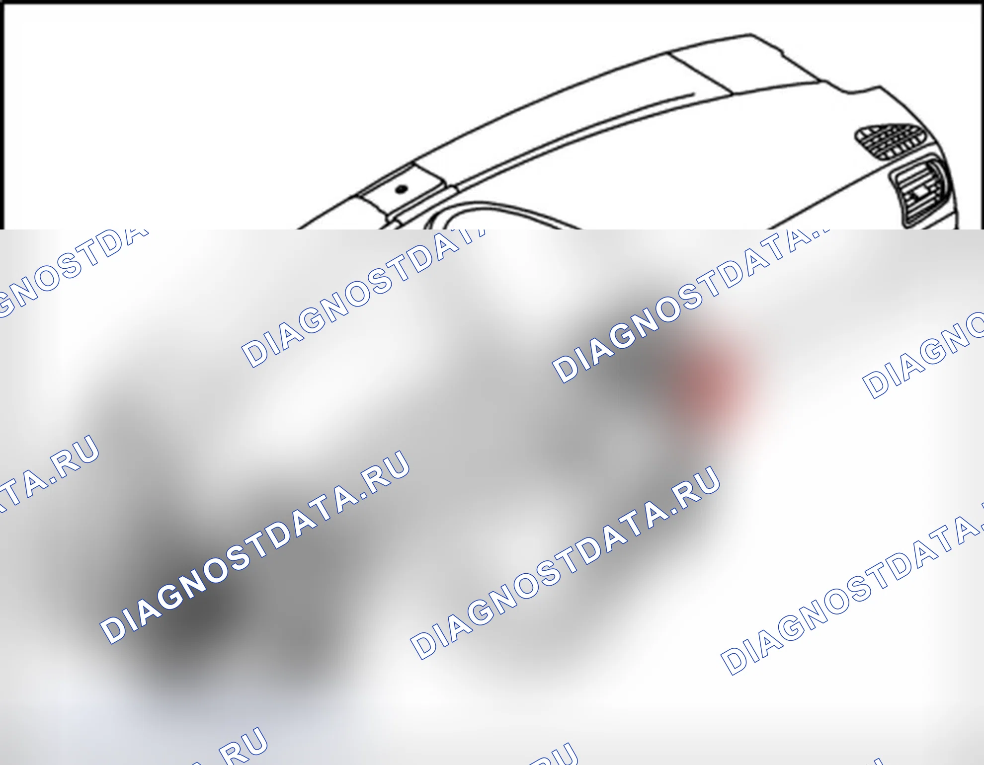 Рис. 357: Место установки замка бардачка. Porsche Cayenne Turbo I рестайлинг