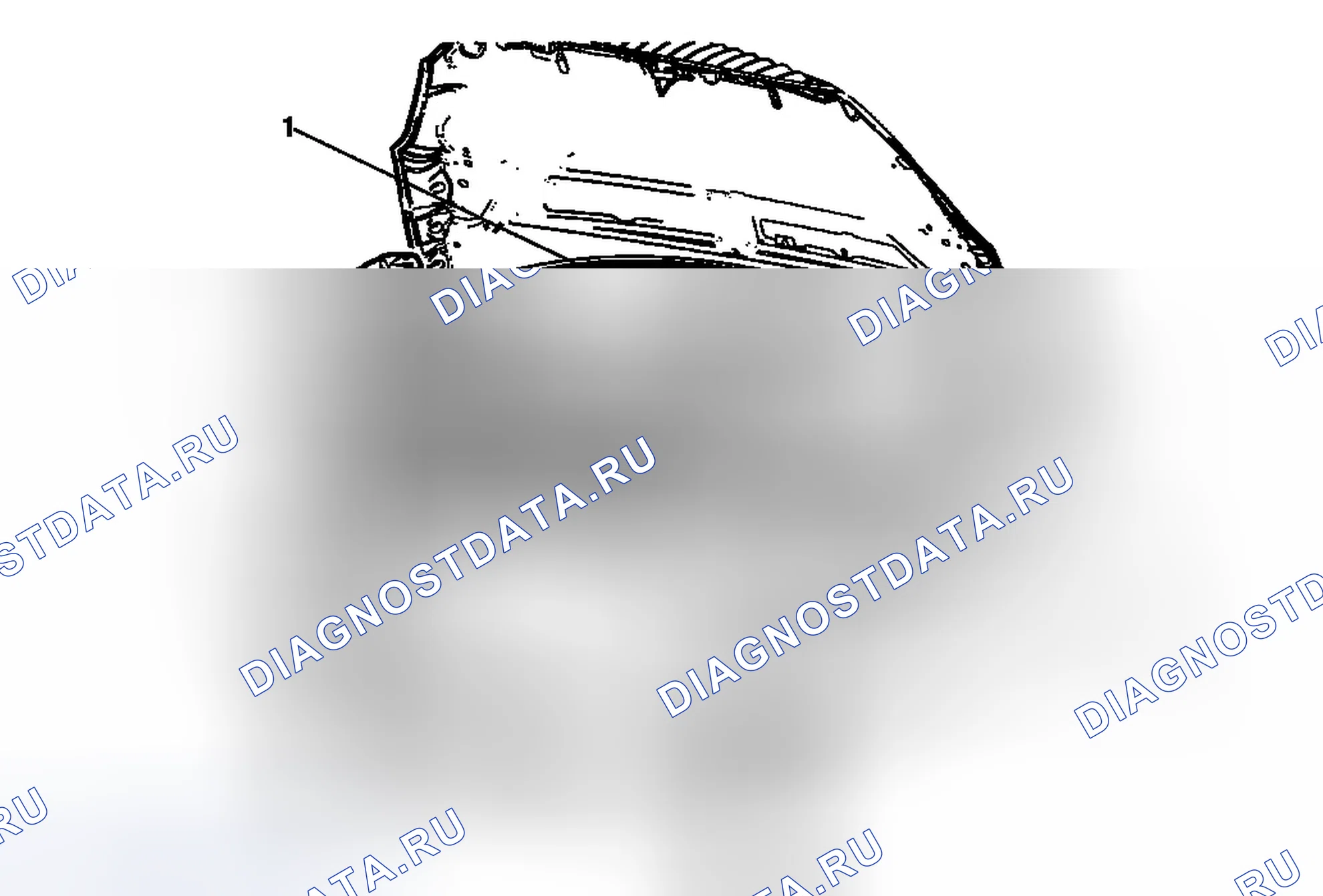 Рис. 56: Замена верхней опоры передней бампера (анклав). Chevrolet Traverse I