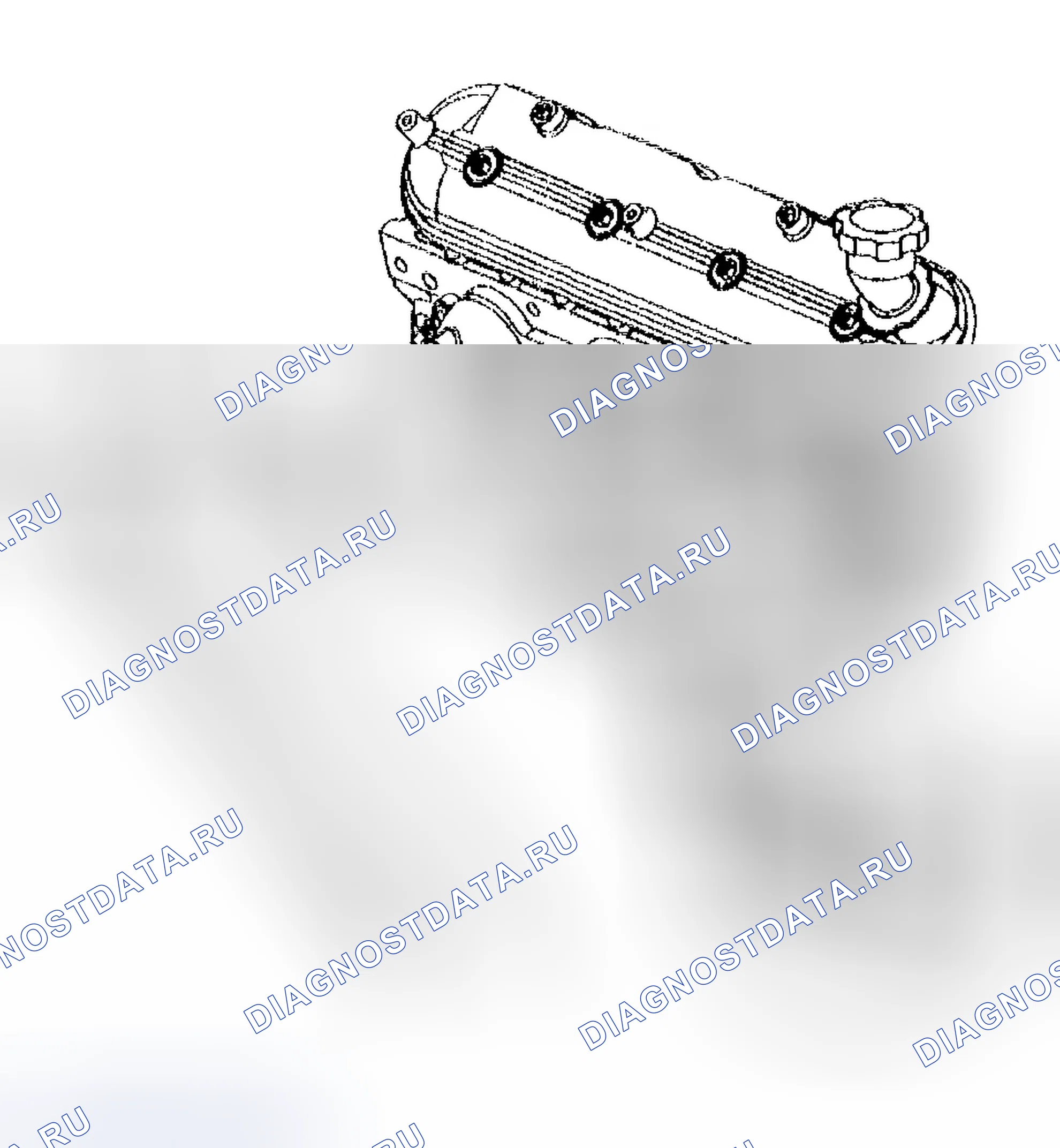 Рис. 612: Индикатор уровня масла и установка трубки. Chevrolet TrailBlazer I