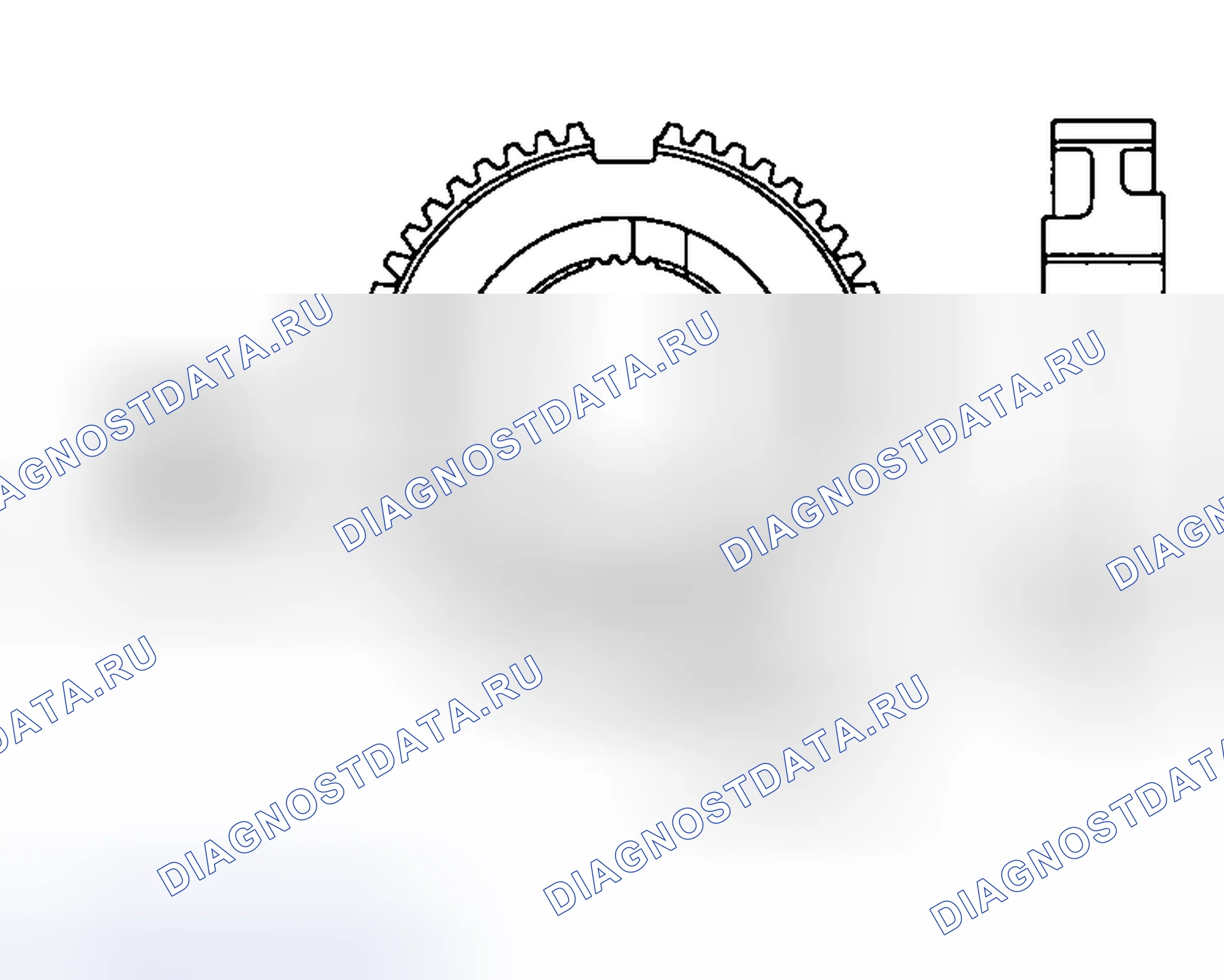 Рис. 272: > > E < < 3RD-xtigx1 МОНТАЖ СТУПИЦЫ СИНХРОНИЗАТОРА ЧАСТОТЫ ВРАЩЕНИЯ 4TH. Mazda MX-5 NA