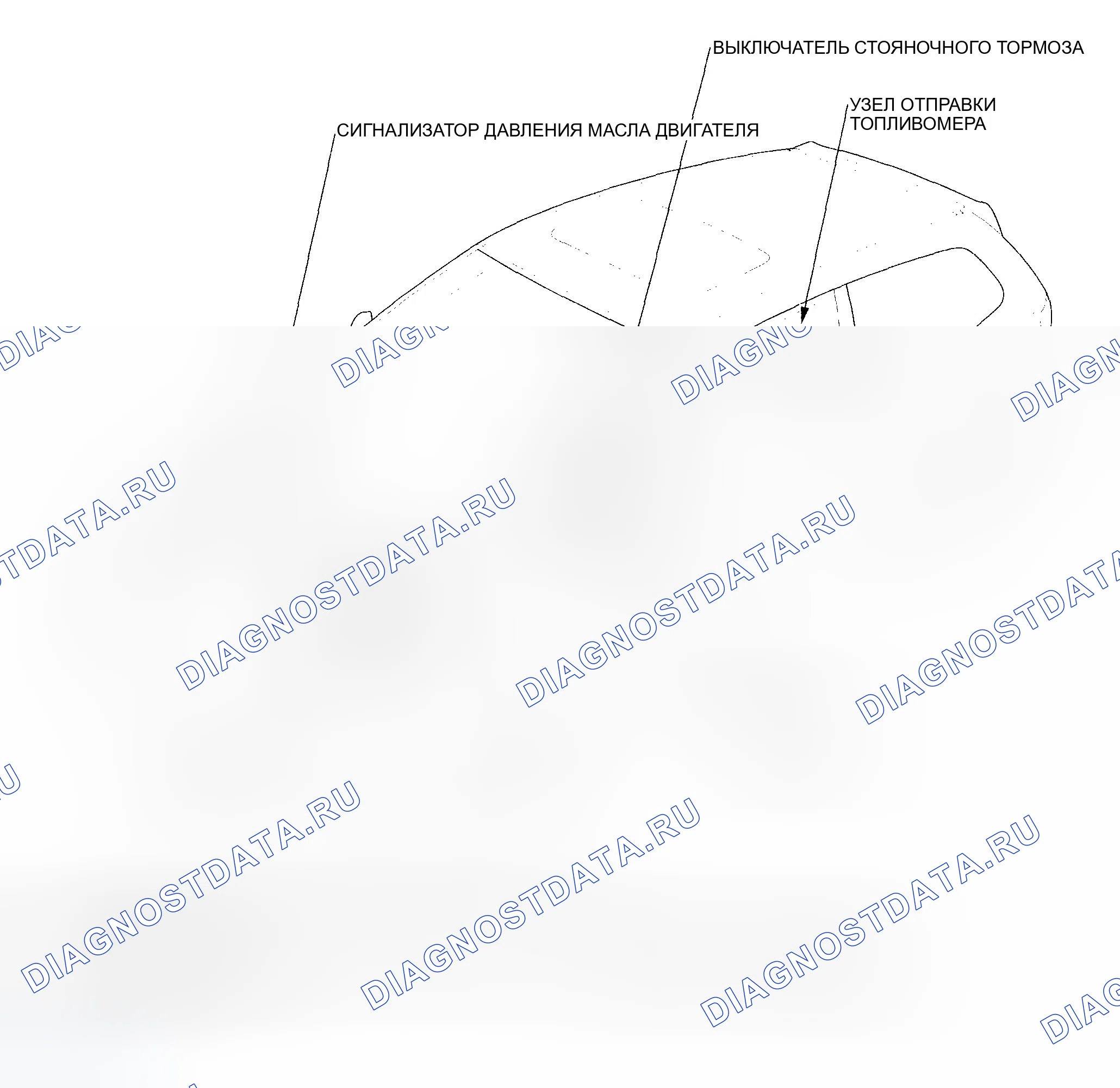 Рис. 1: Указатель расположения компонентов. Honda Civic VII рестайлинг