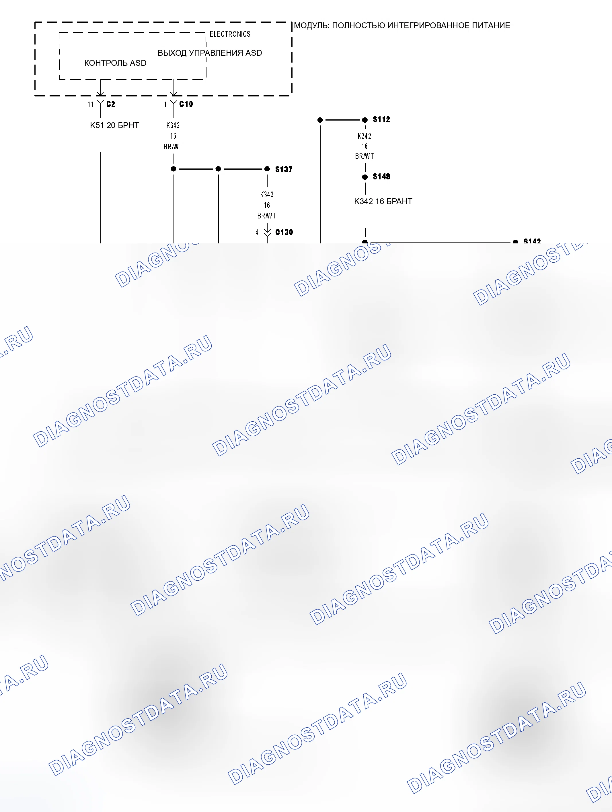 Рис. 195: Принципиальная схема. Dodge Cab & Chassis R3500 HD transition
