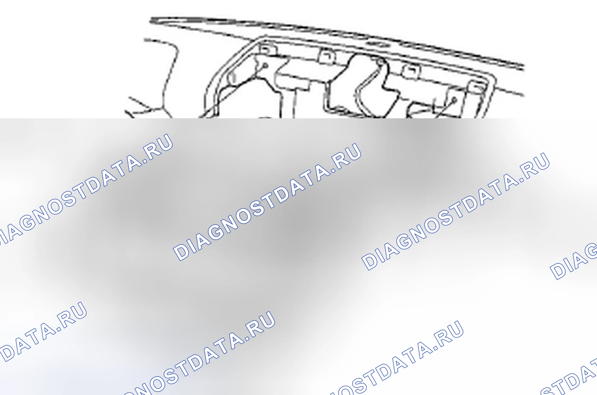 Рис. 17: Демонтаж / монтаж дисплея аудио-ОВКВ. Honda Pilot II