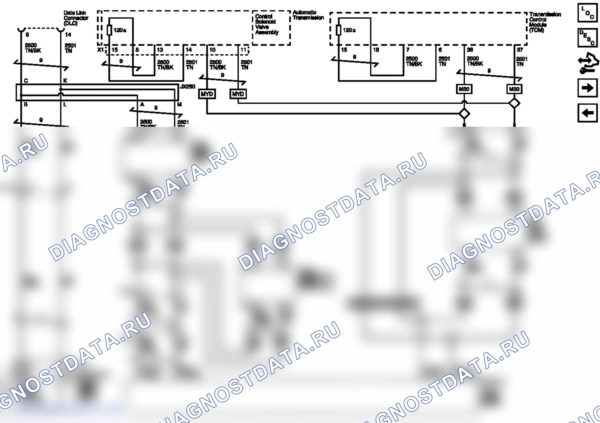 Рис. 2: Высокоскоростная GMLAN (газ). GMC RV Cutaway G3500 