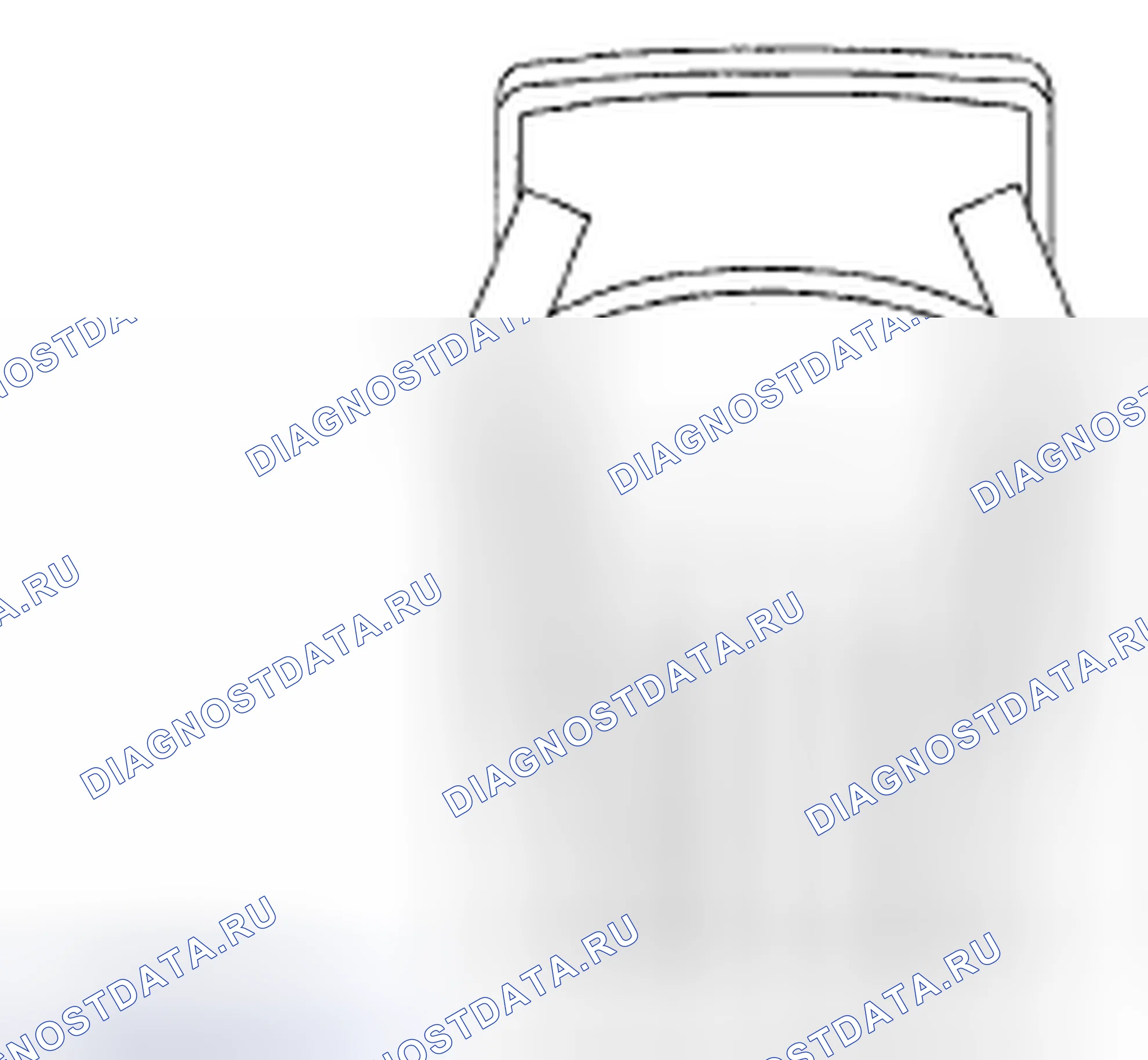 Рис. 5: Положительный мысок (Toe In). Mazda Tribute II