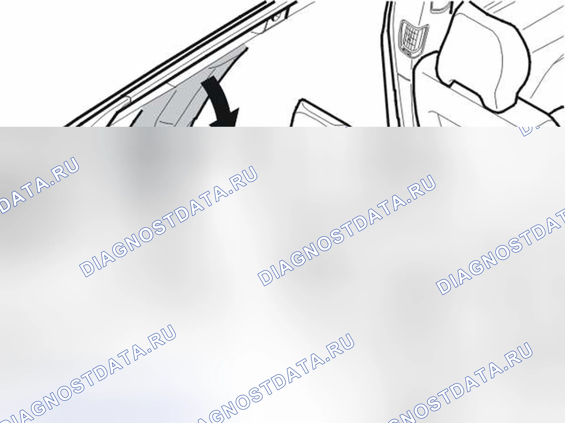 Рис. 21: ДЕМОНТАЖ ПАНЕЛИ C-POST. Volvo XC90 I