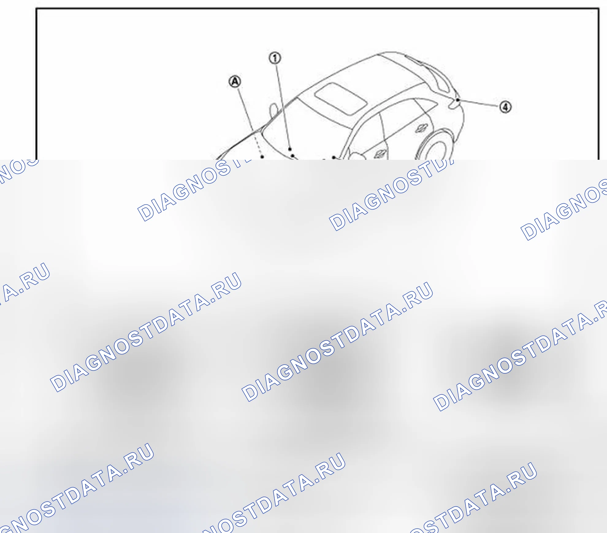 Рис. 11: Расположение компонентов. Infiniti FX50 II