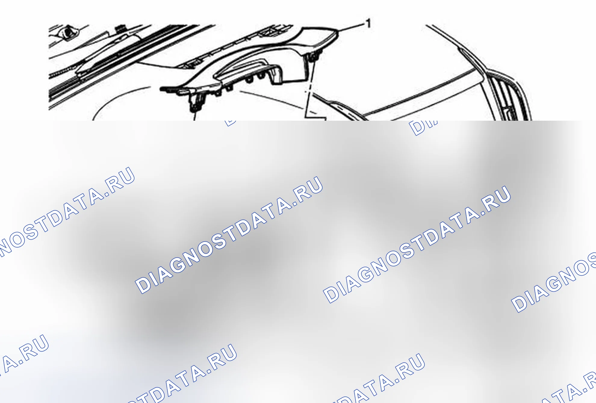 Рис. 95: Замена открытия и закрытия рулевой колонки приборной панели. Cadillac ATS I