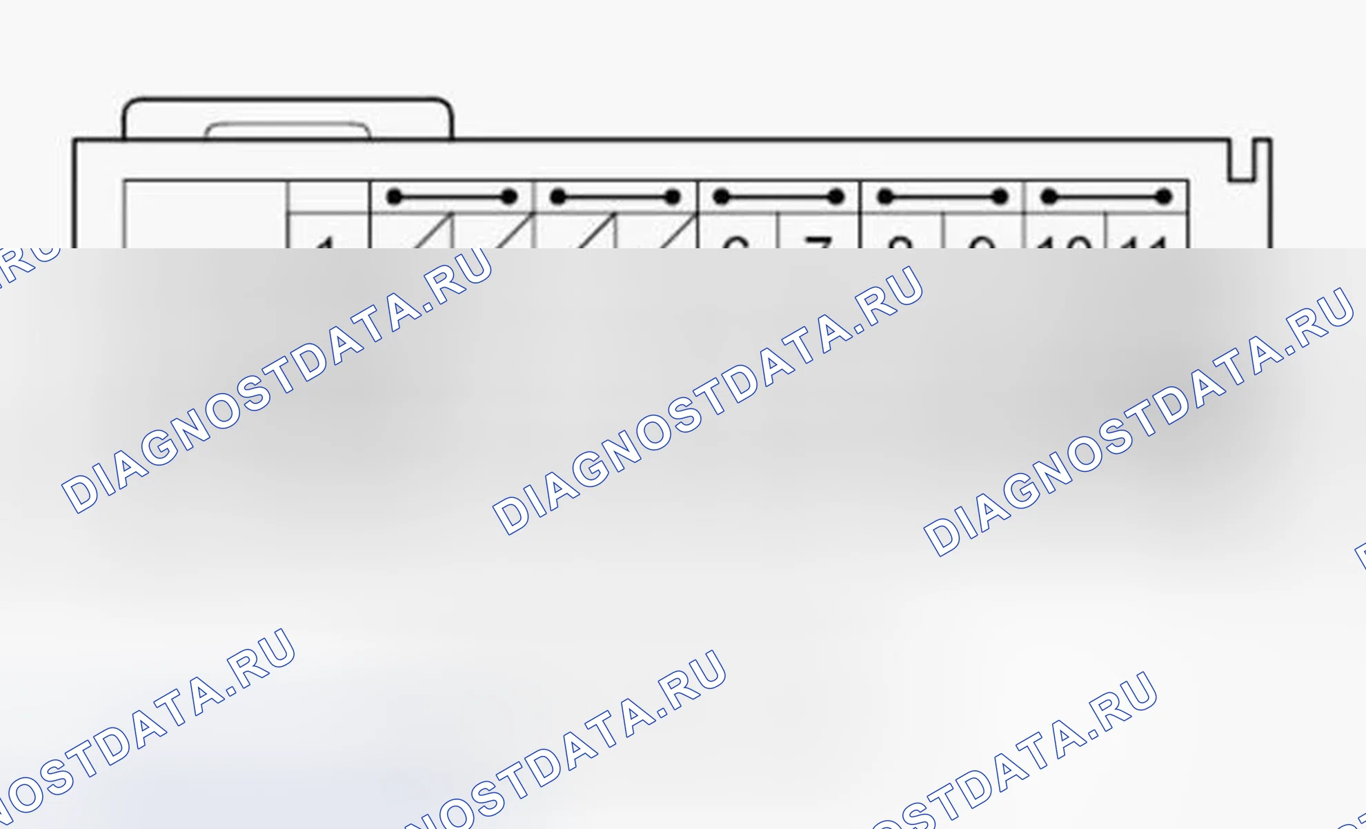 Рис. 224: Входы и выходы модуля SRS разъема B (39P). Acura TSX II