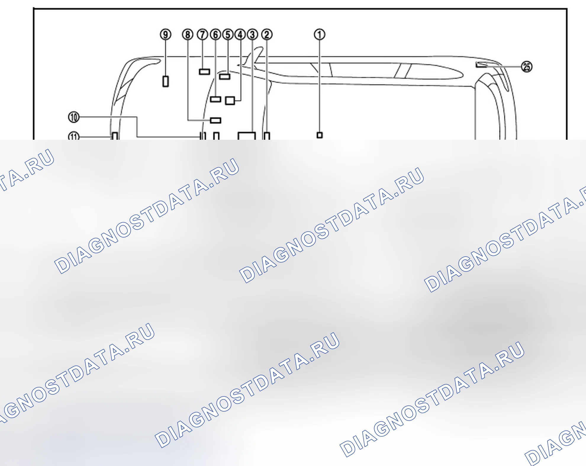 Рис. 17: Расположение компонентов. Infiniti QX56 II