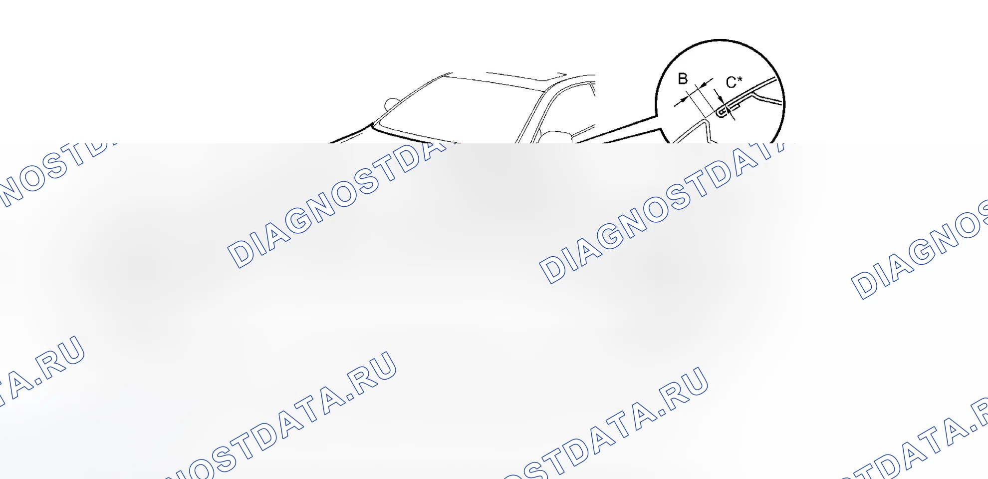Рис. 126: РЕГУЛИРОВКА наружных кузовных панелей. Toyota Camry Solara II