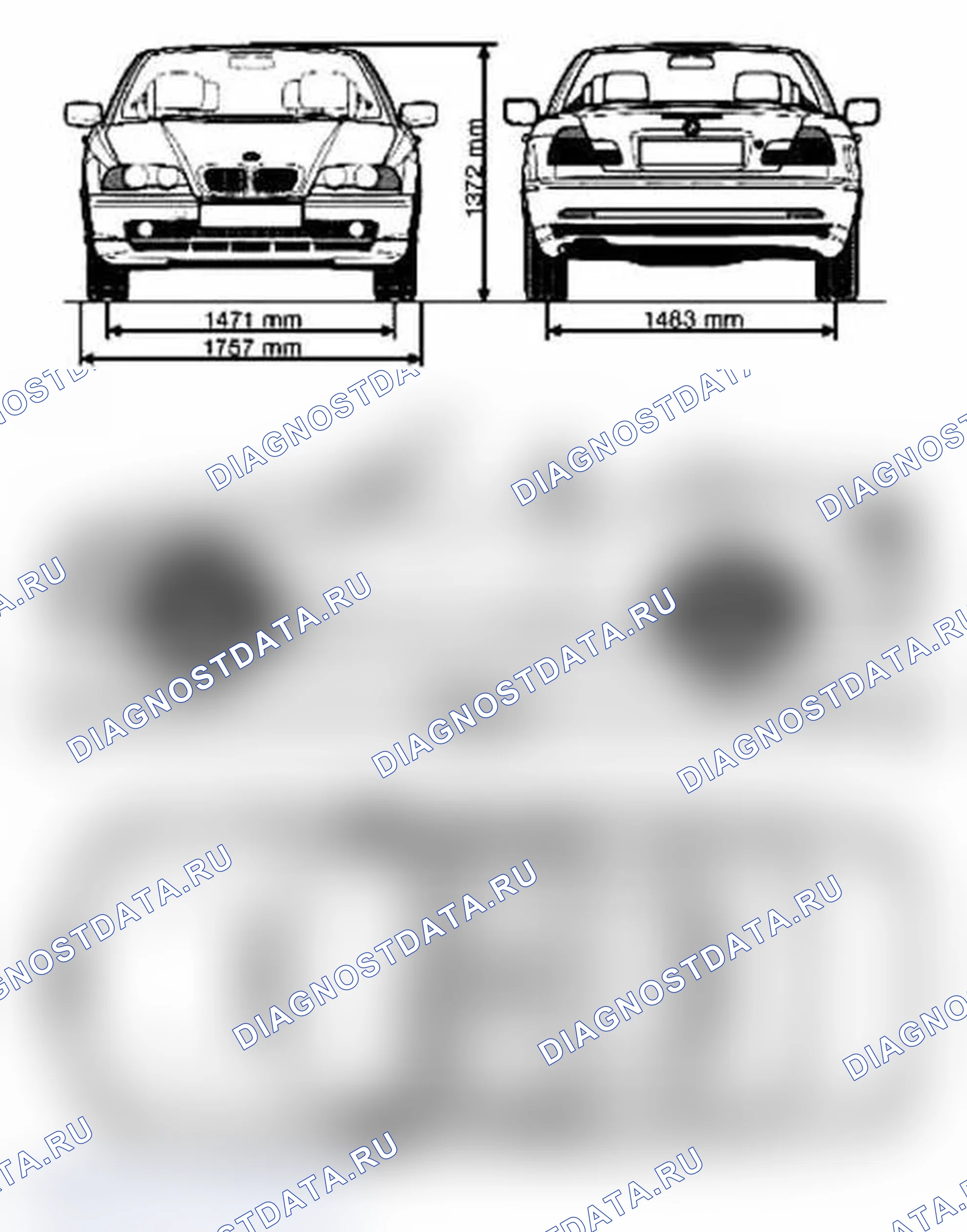 Рис. 121: Технические характеристики общей информации производителя. BMW M3 E46