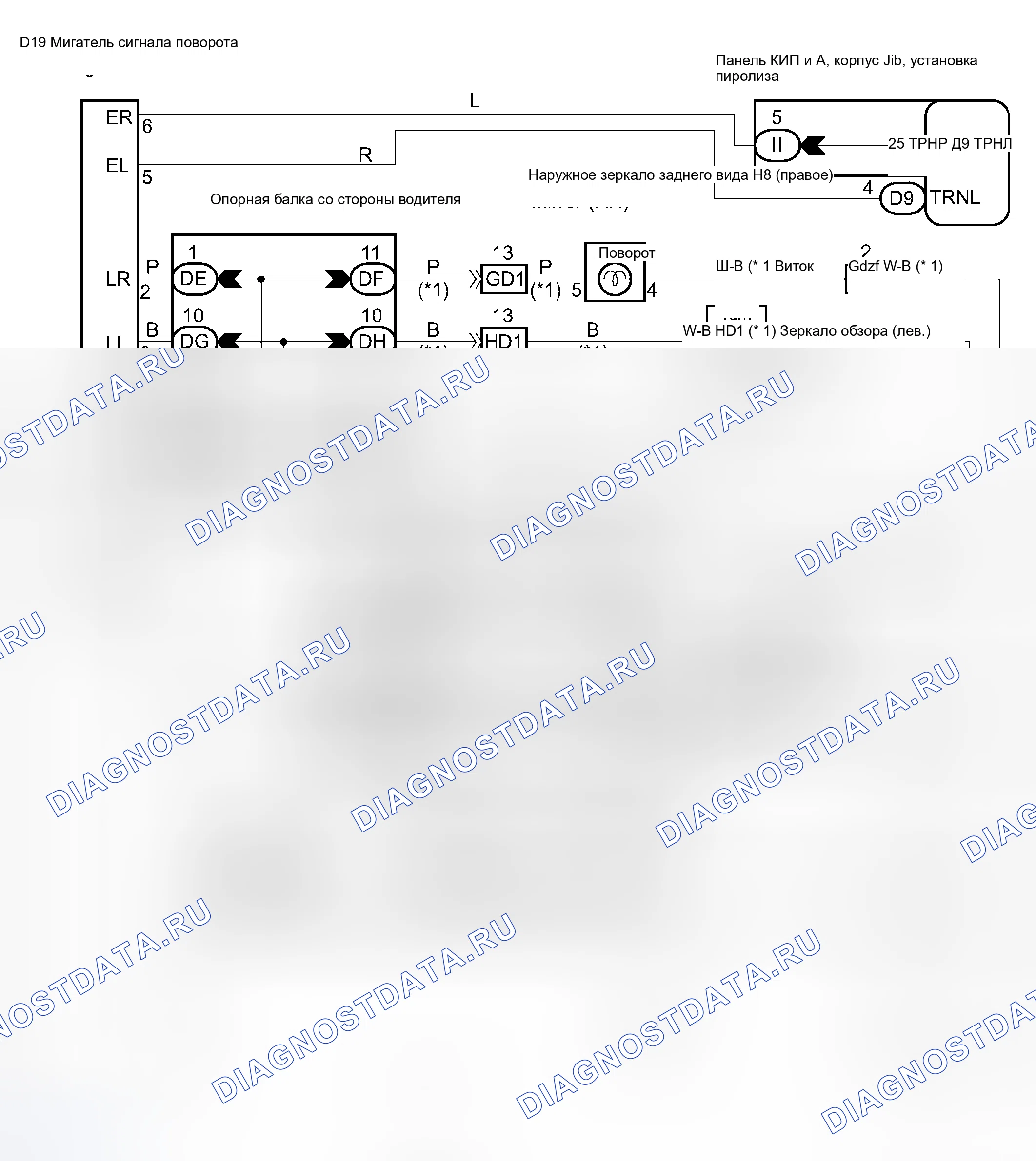 Рис. 24: электросхема. Toyota Avalon XX30