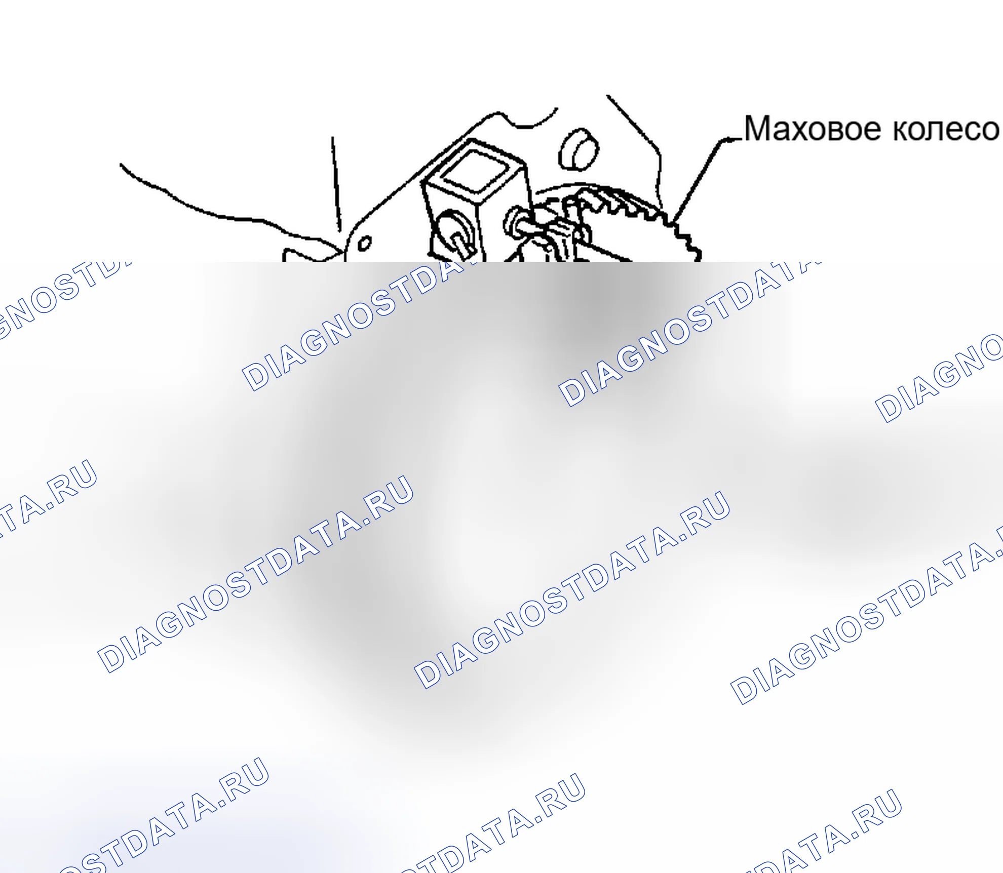 Рис. 19: ОСМОТР МАХОВИКА. Nissan Sentra B15
