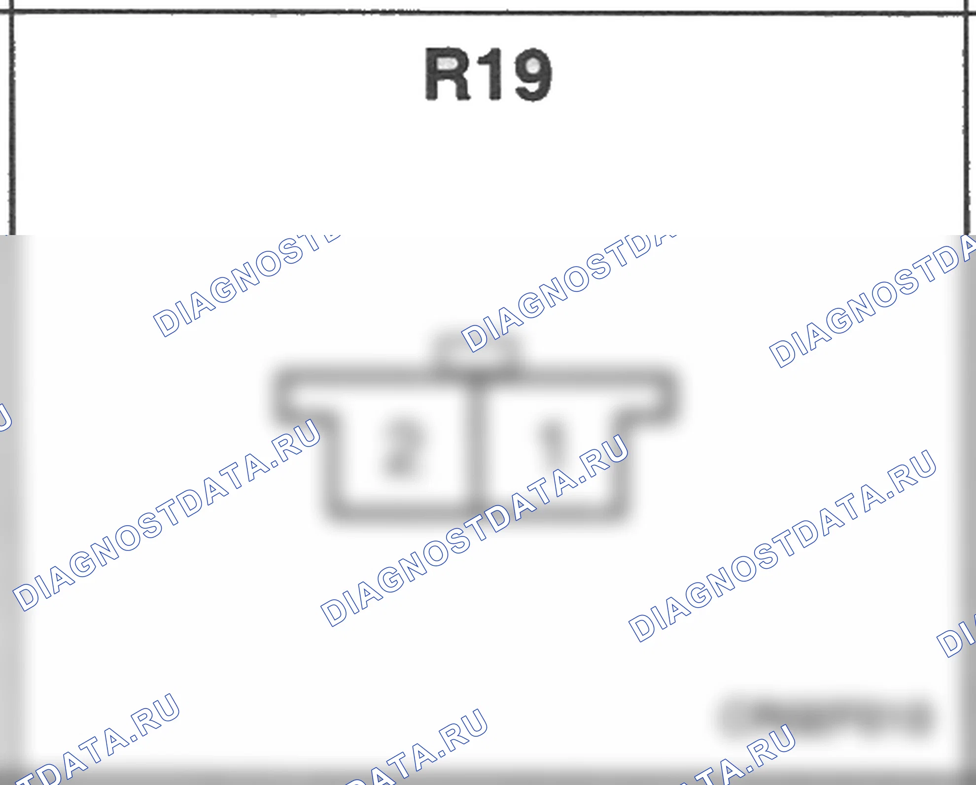 Распиновка разъёма R19 — заднего жгута. Hyundai Atos MX