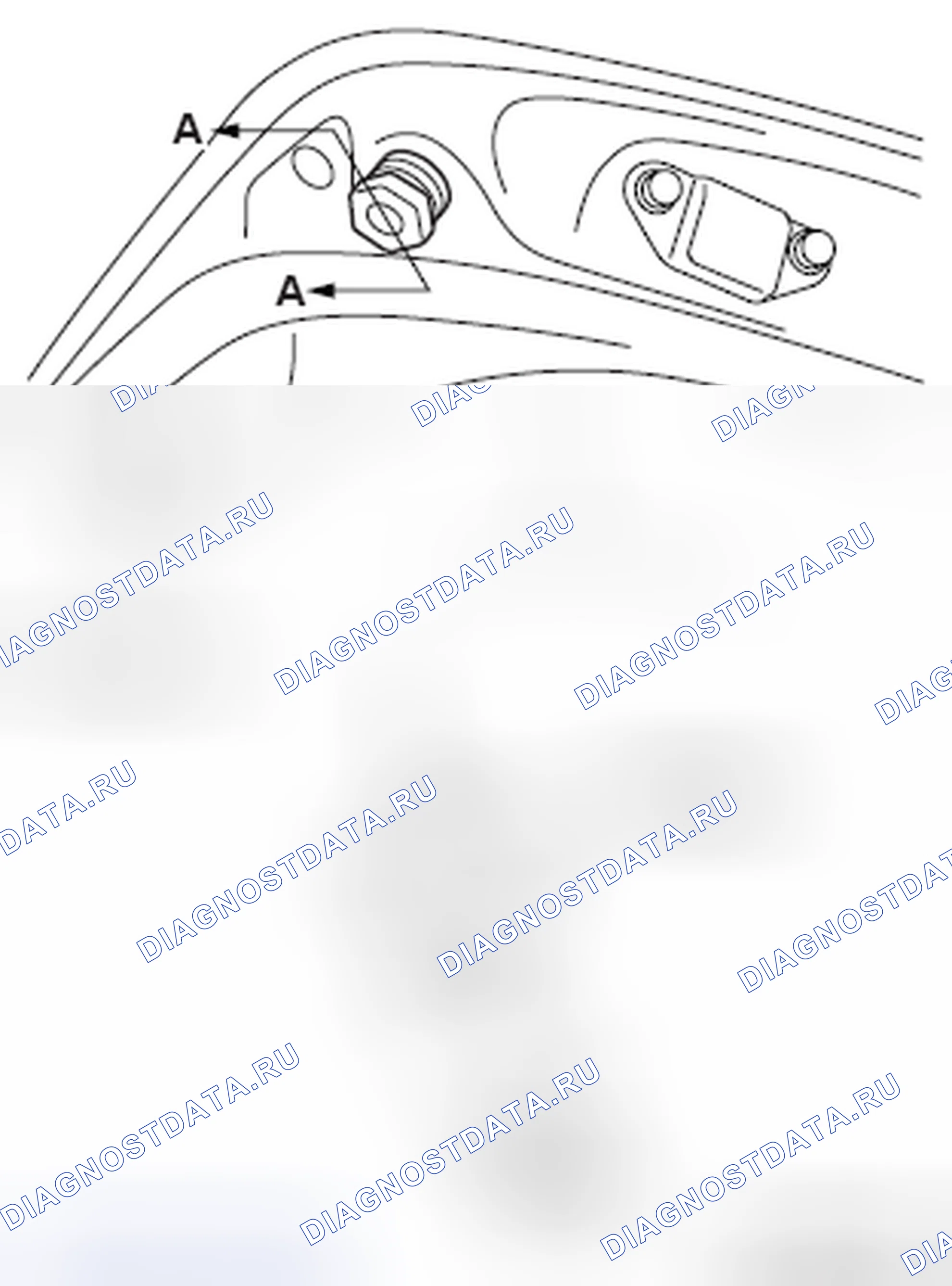 Рис. 21: РЕГУЛИРОВКА ВЫСОТЫ ЗАТВОРА ПОДЪЕМНИКА. Mercedes-Benz CLA-класс C117/X117 рестайлинг