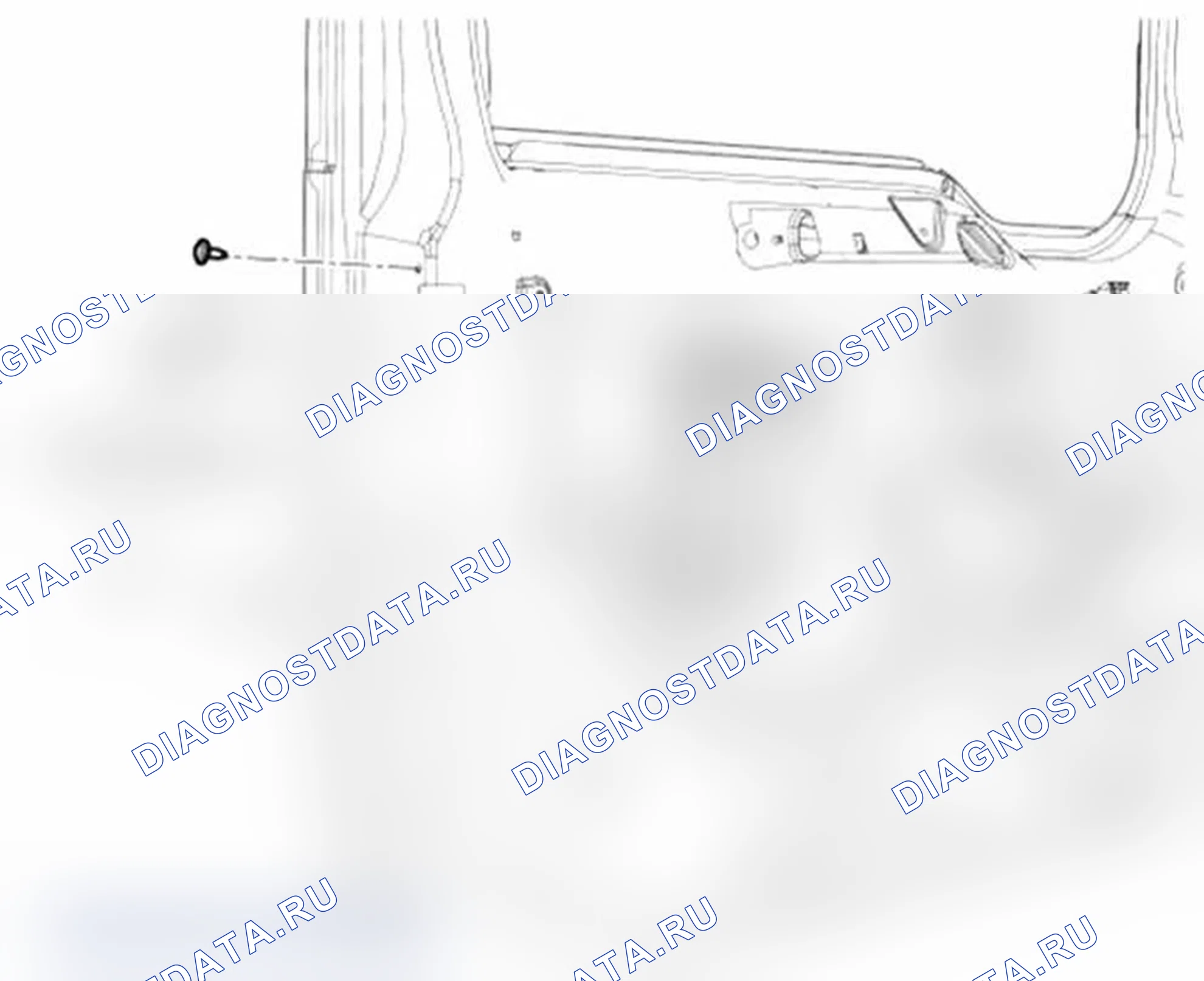 Рис. 46: Защелка передней двери. Ford Transit Connect I рестайлинг