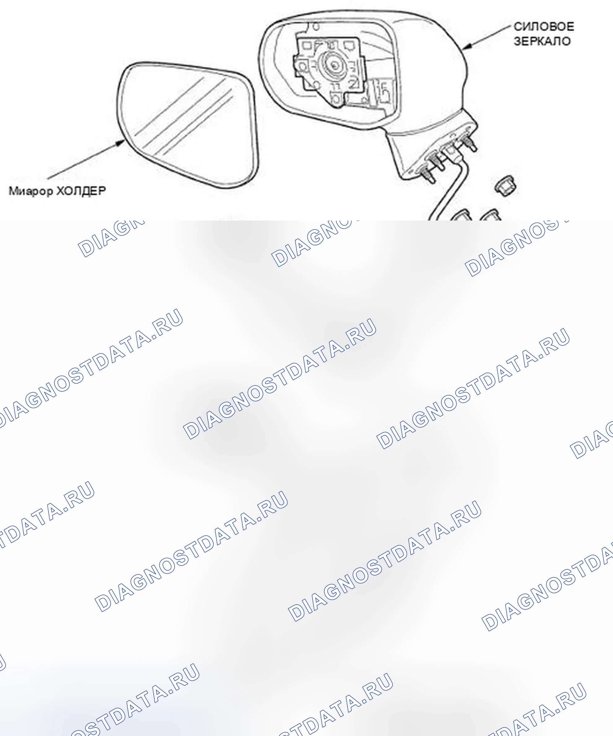 Рис. 38: Указатель расположения компонентов. Honda Civic VIII рестайлинг