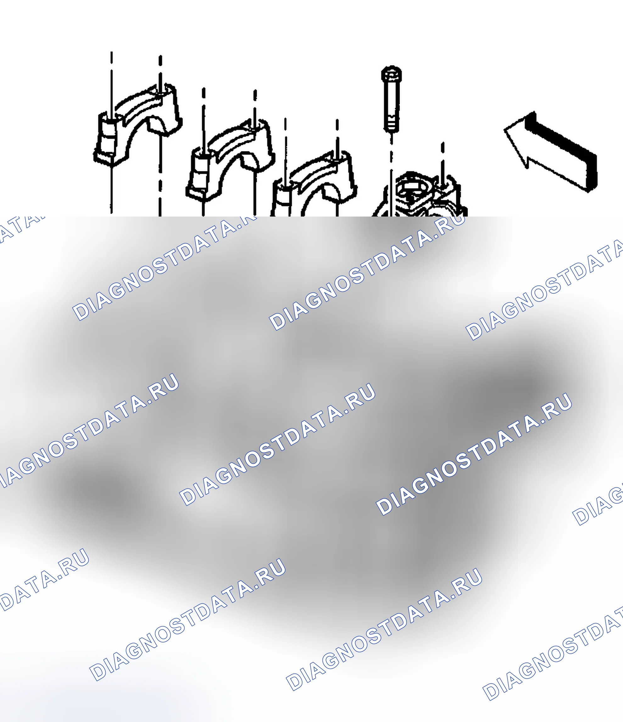 Рис. 535: Снятие коленчатого вала и подшипников. Chevrolet Chevy Express H2500 
