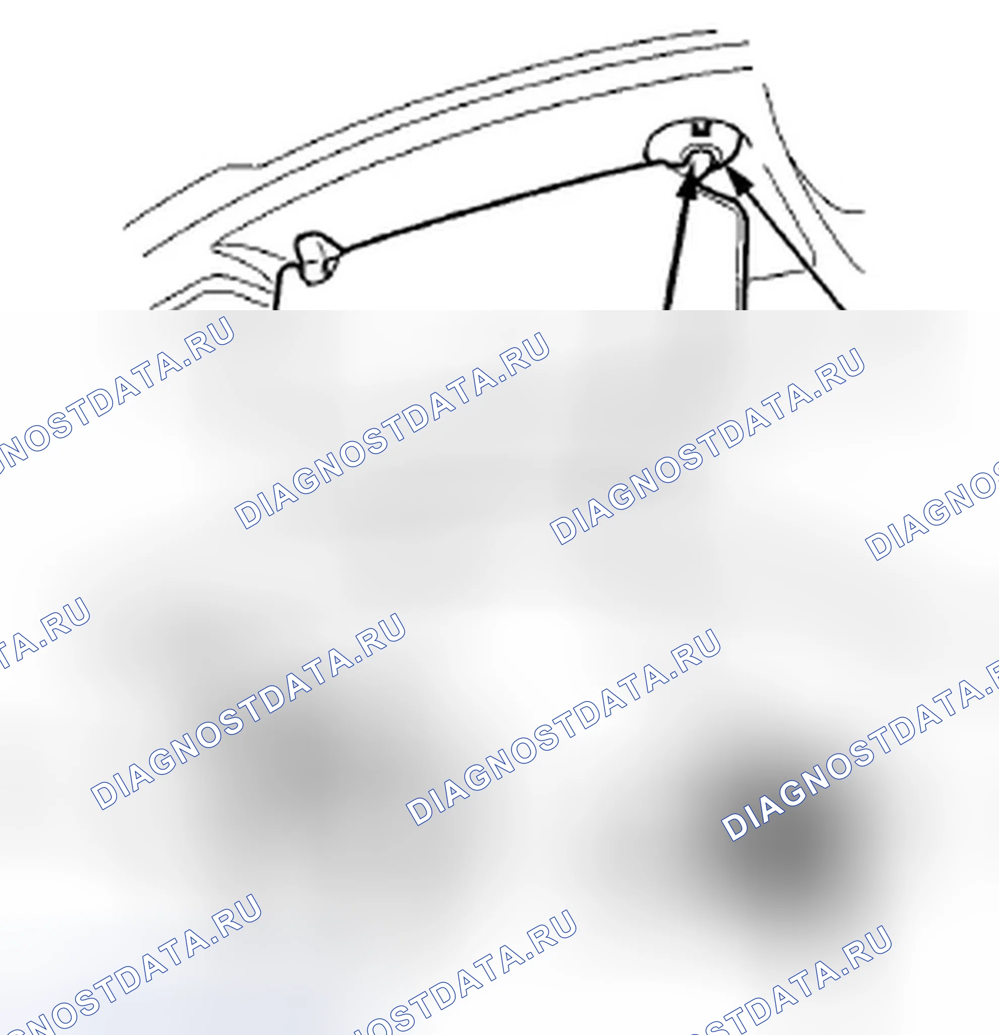 Рис. 26: Демонтаж/монтаж Sunvisor. Acura TSX II