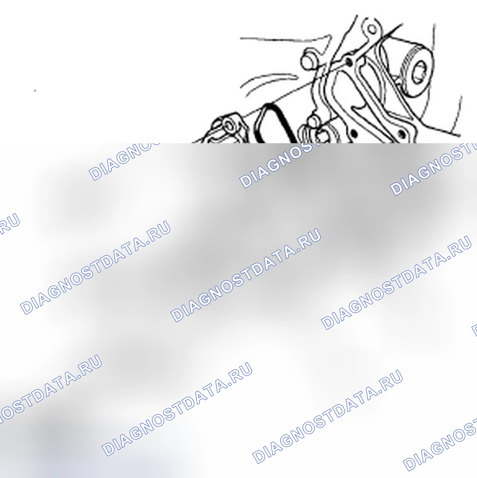 Рис. 5: Замена водяного насоса. Honda Civic VIII рестайлинг