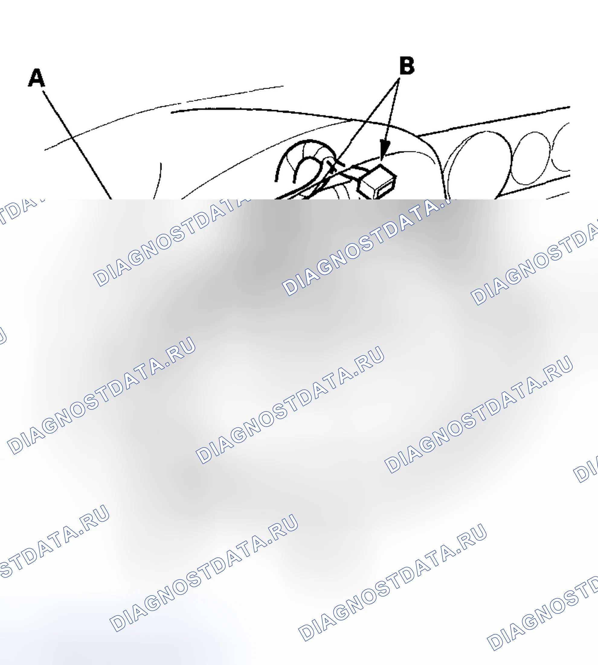 Рис. 13: Замена датчика в сборе. Acura RSX I