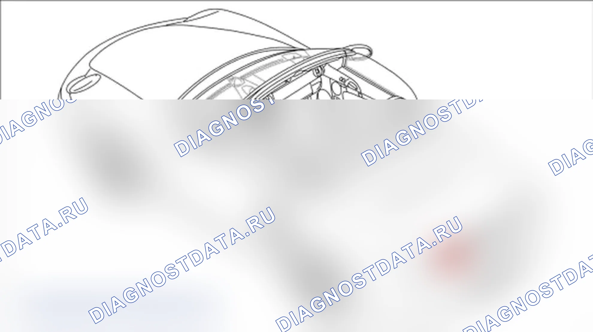 Рис. 191: Снятие верхней секции заднего спойлера. Porsche Cayman S 987