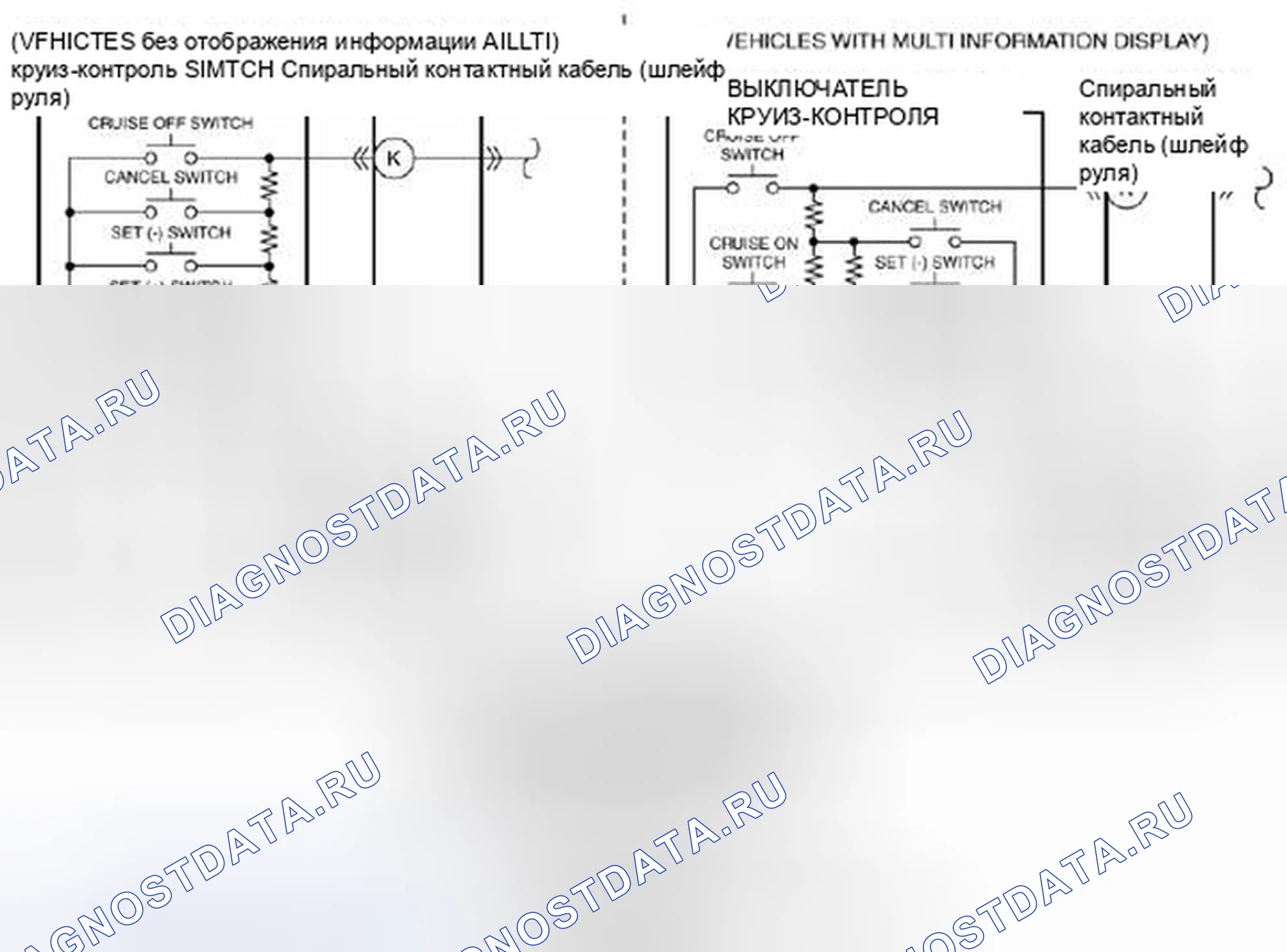 Рис. 1: ПРОВЕРКА ПЕРЕКЛЮЧАТЕЛЯ КРУИЗ-КОНТРОЛЯ [Mzr 2.0, Мзр 2.5]. Mazda 3 BL рестайлинг