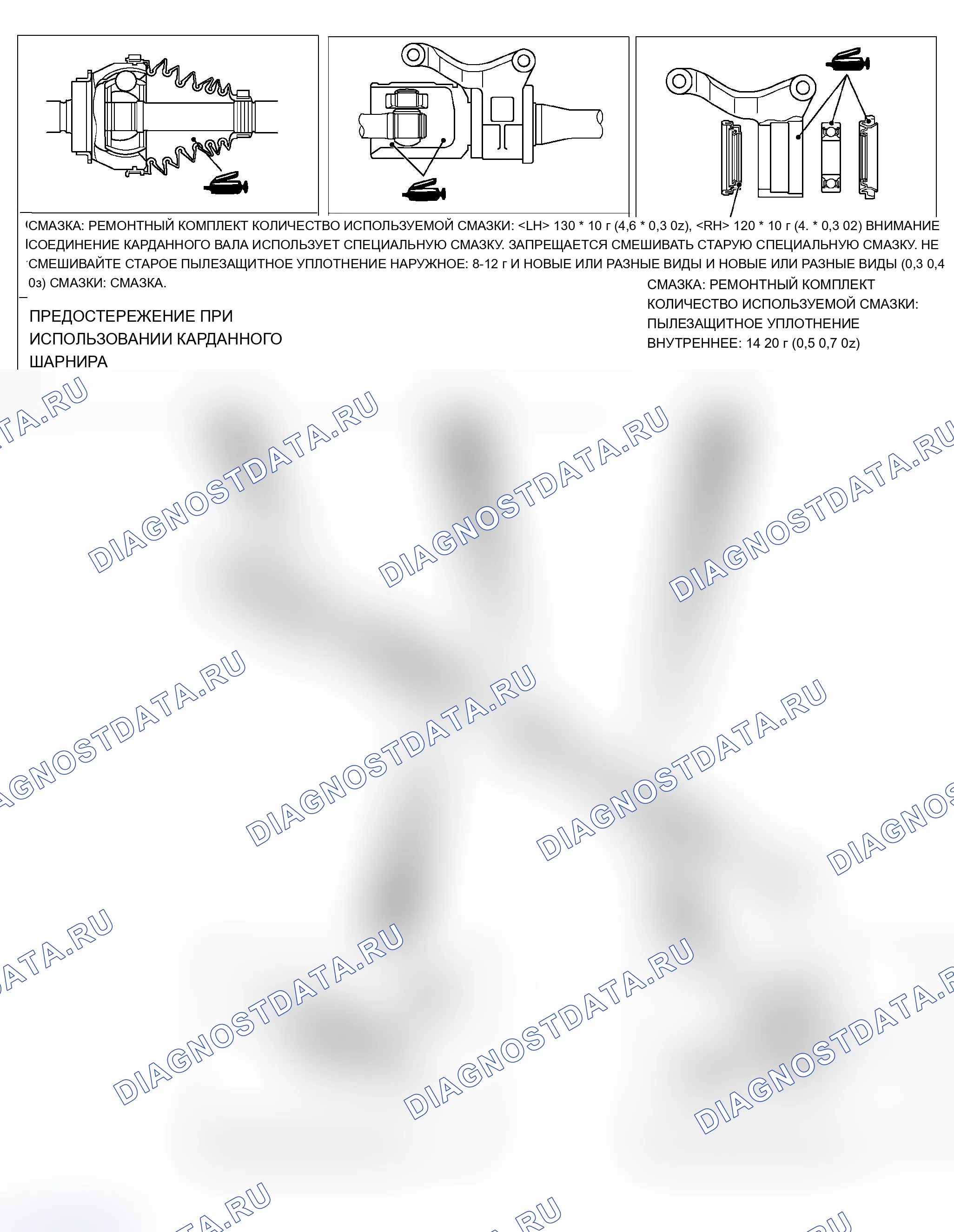 Рис. 62: ТОЧКИ СМАЗКИ. Mitsubishi Lancer Evolution IX