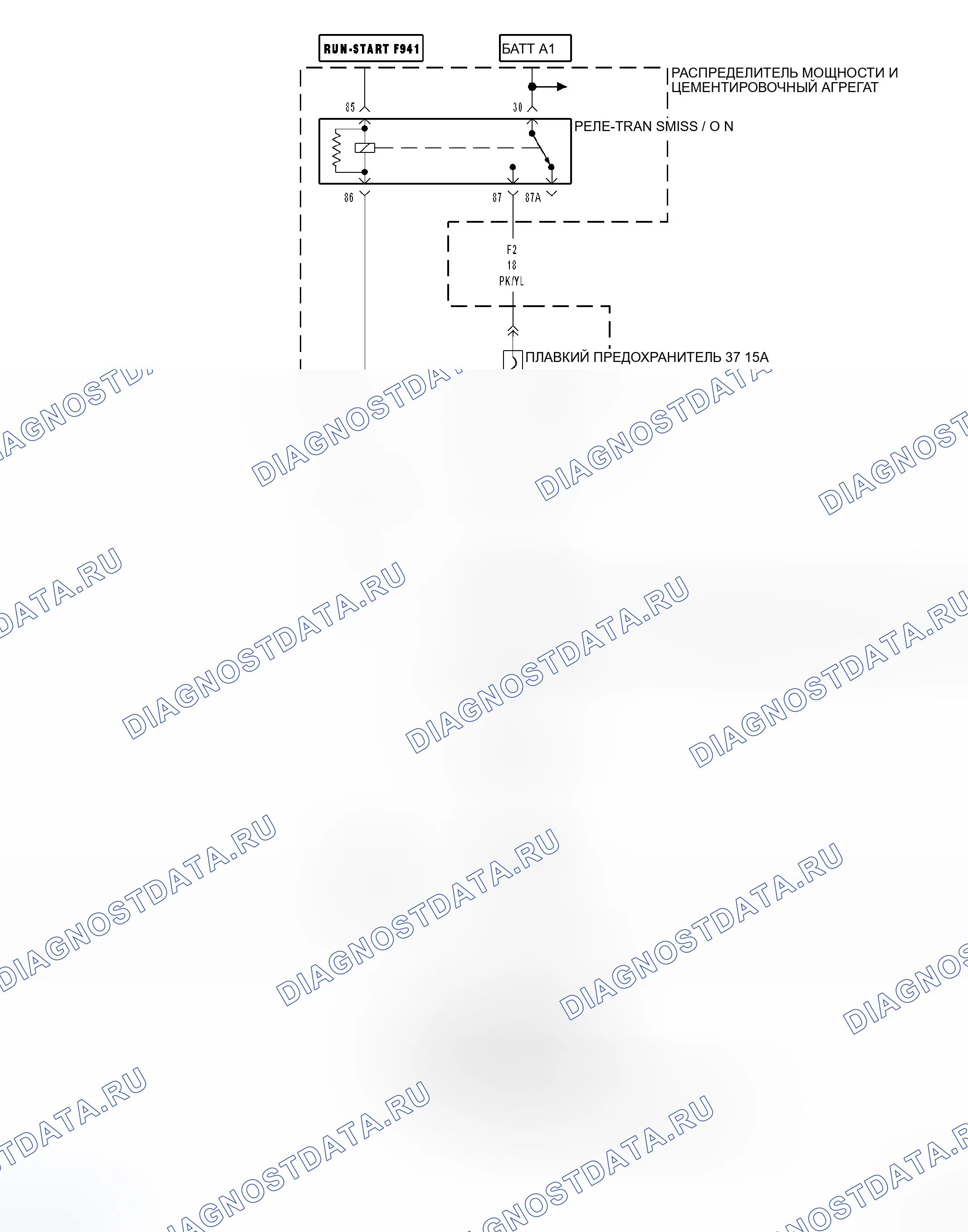Рис. 1: Принципиальная схема. Dodge Magnum I