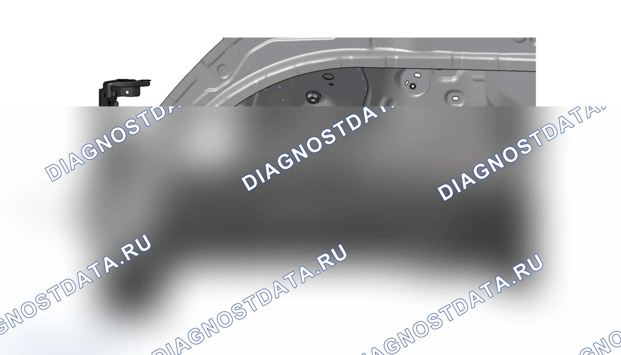 Узел разделения передних продольных балок — Haval Dagou-Big-Dog. Haval DaGou (Big Dog) II