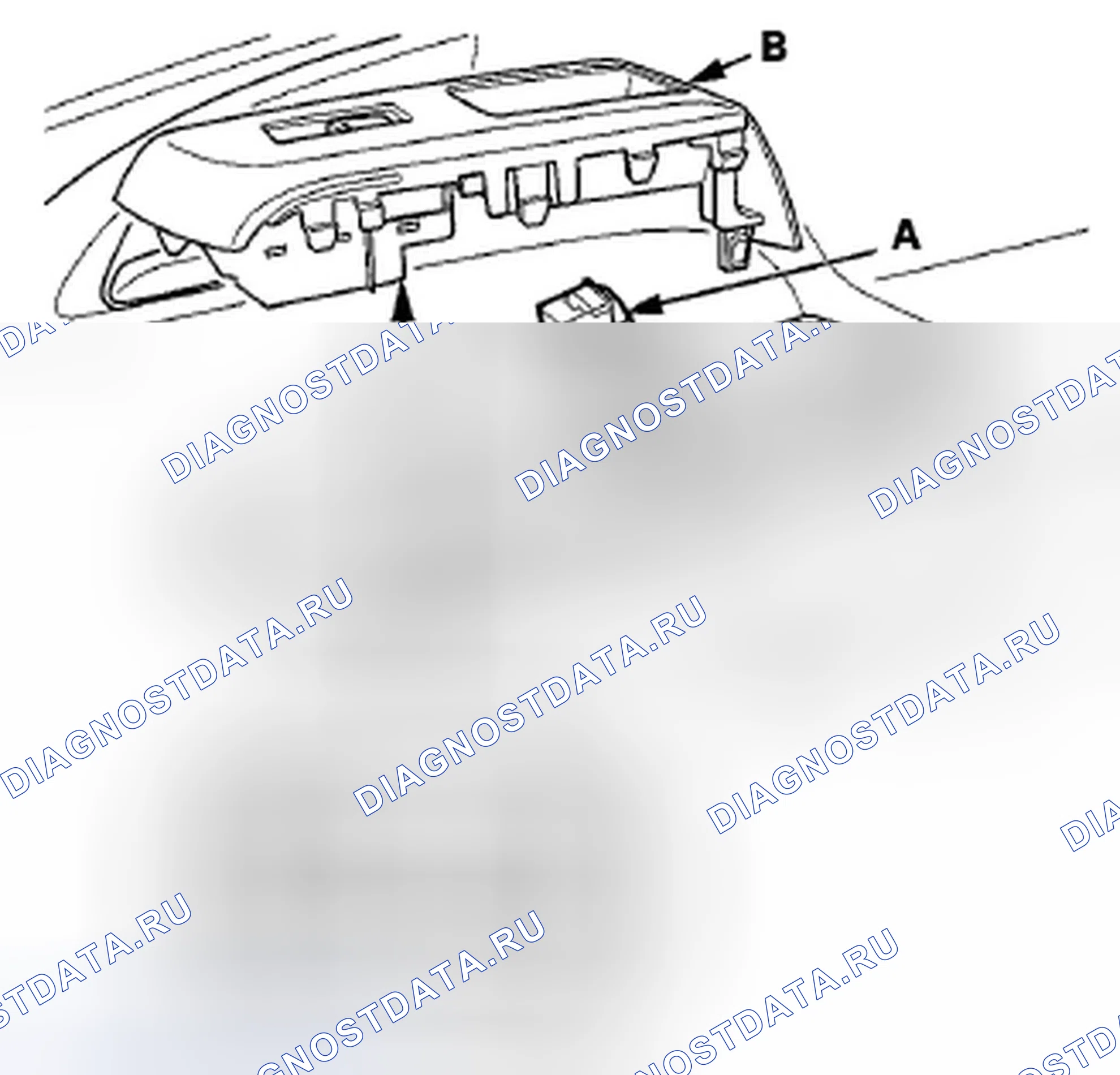 Рис. 8: Испытание переключателя стеклоподъемника пассажира. Honda Insight ZE2