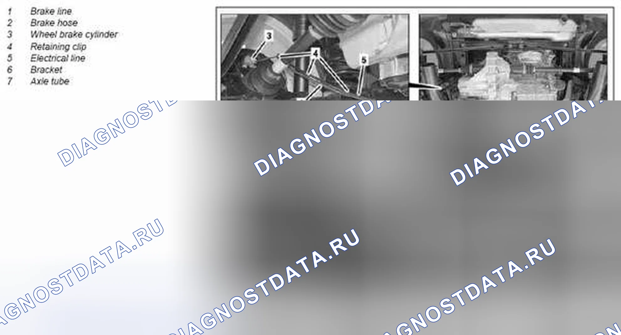 Рис. 196: Снять / установить левую заднюю тормозную магистраль - AR42.10-P-xtegx1 0036MCU. Kia Soul I