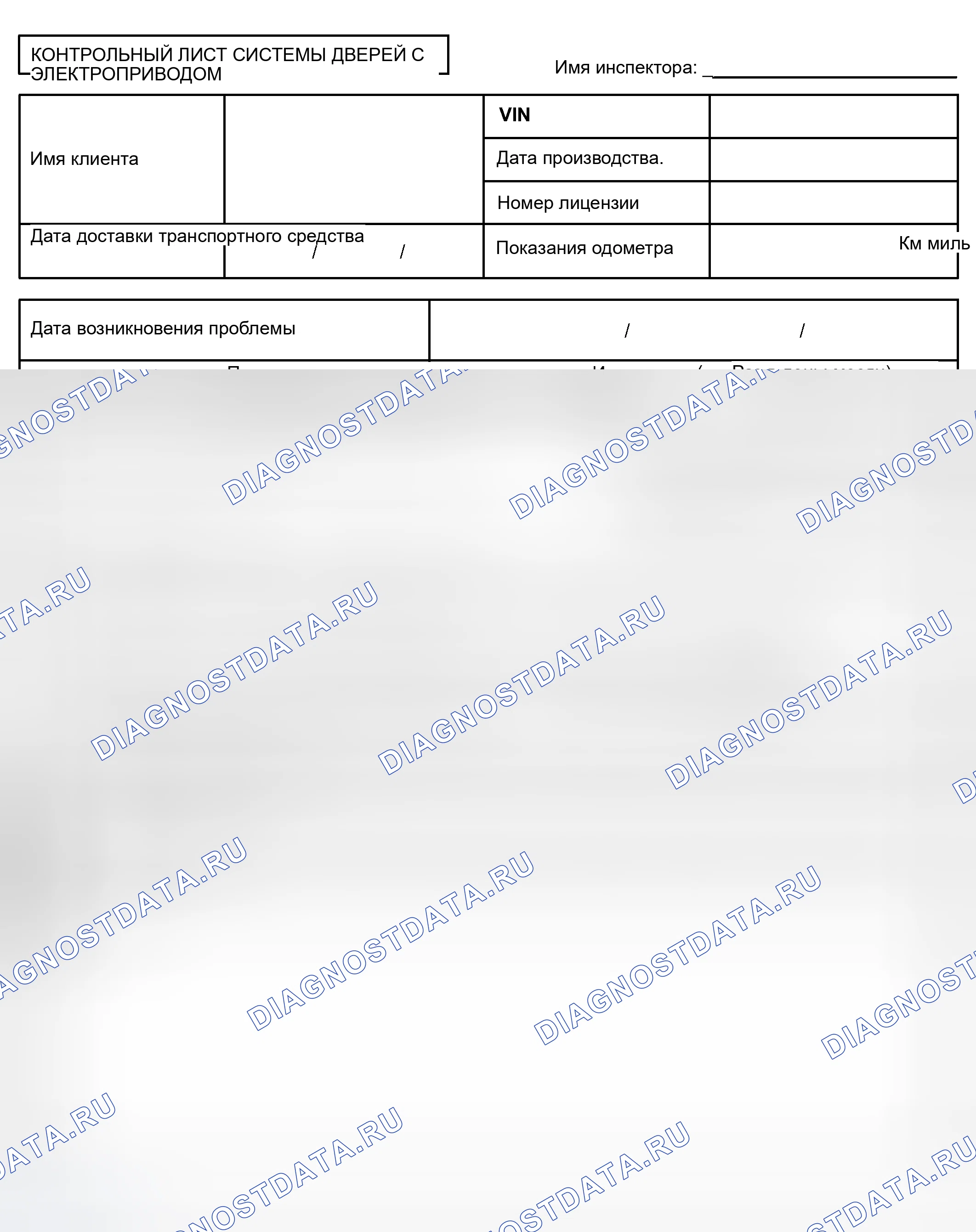 Рис. 88: ПРОВЕРКА АНАЛИЗА ПРОБЛЕМ КЛИЕНТОВ. Toyota Sienna II