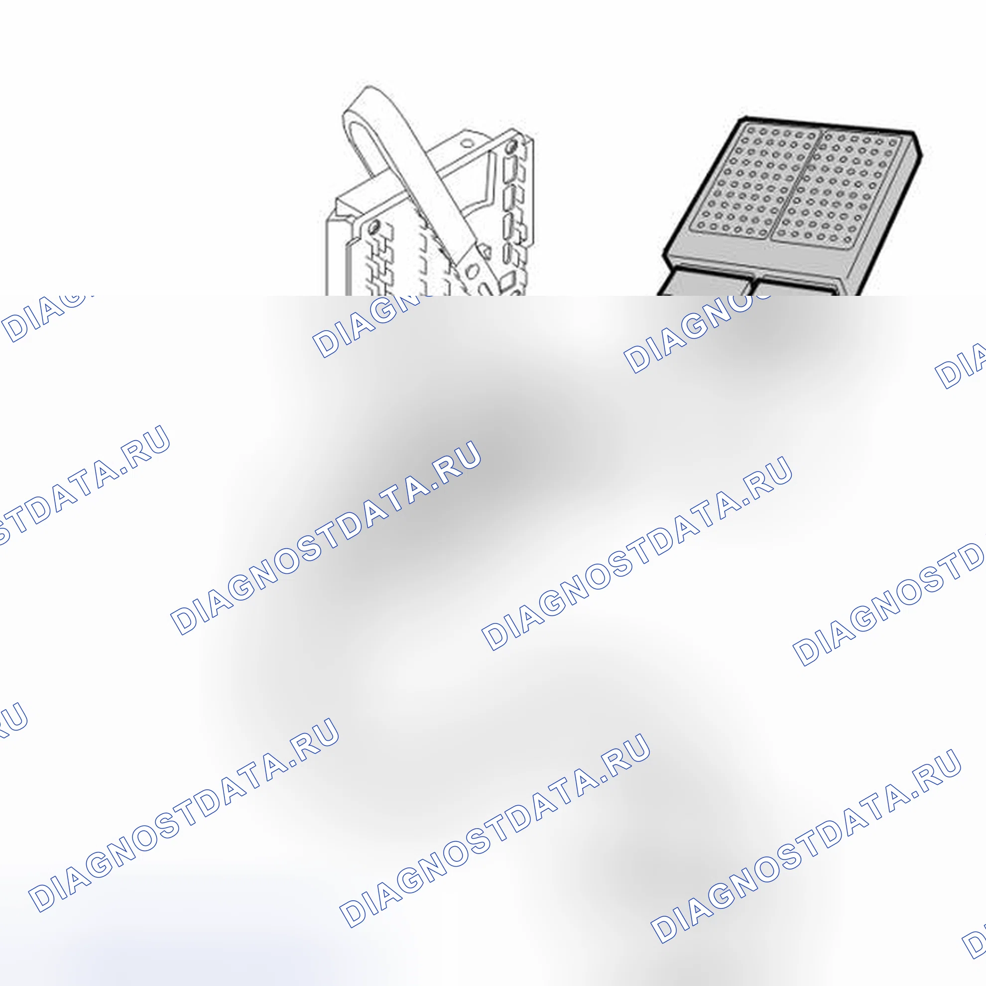 Рис. 6: Подключение break-out box (тестер-адаптер). Volvo S80 I рестайлинг