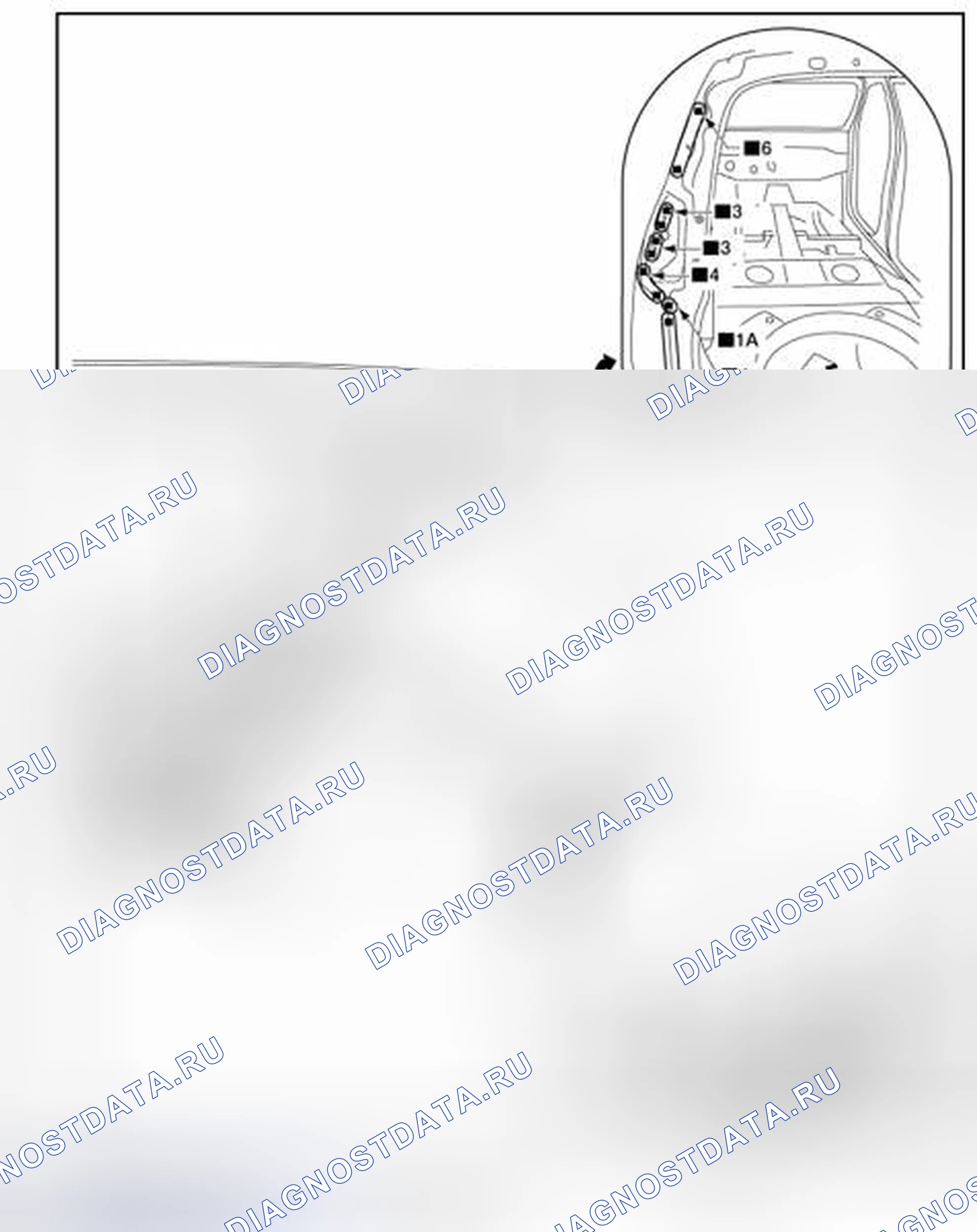 Рис. 217: Заднее крыло. Nissan Rogue II